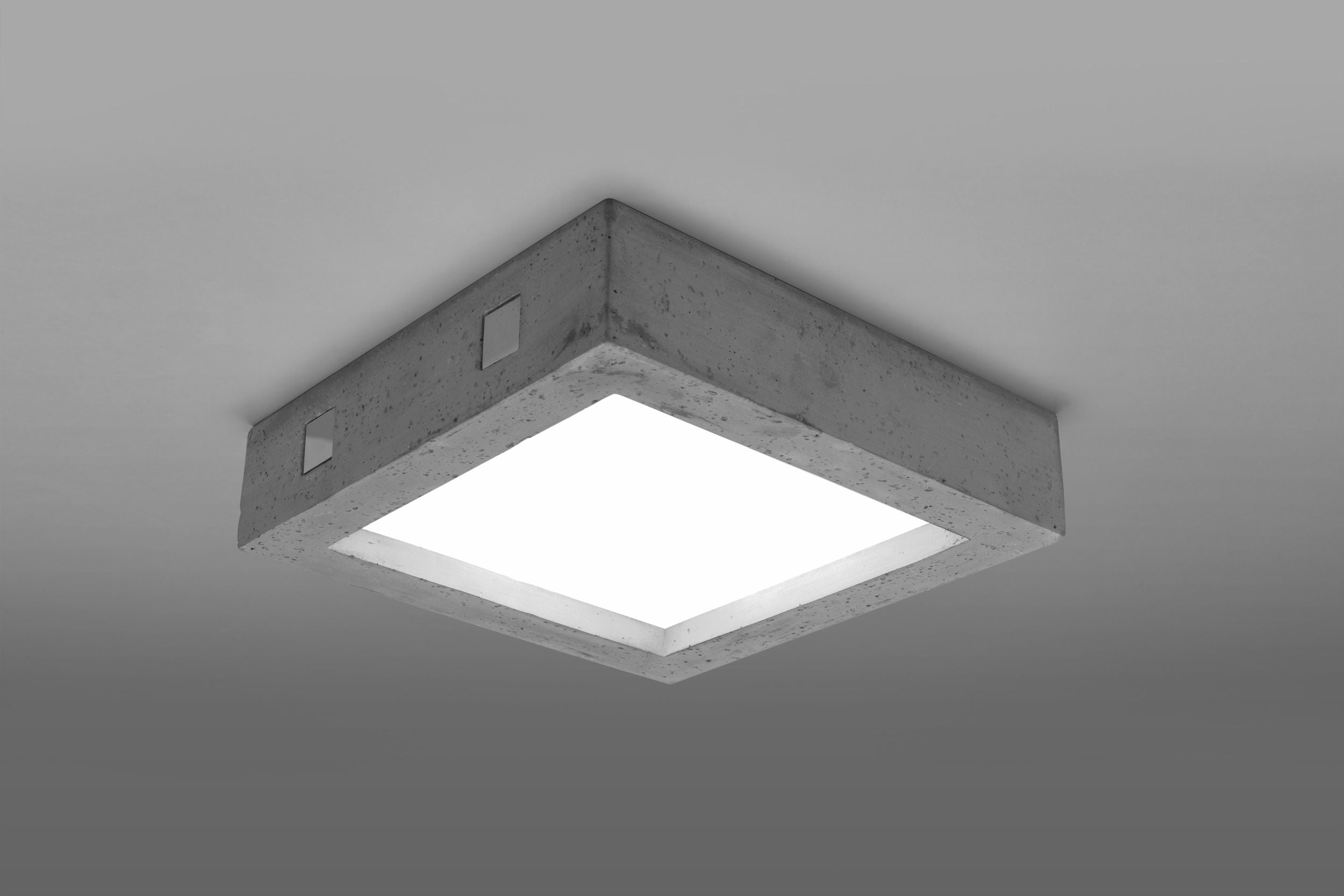 Plafon LED Obett 33x33x8 cm beton