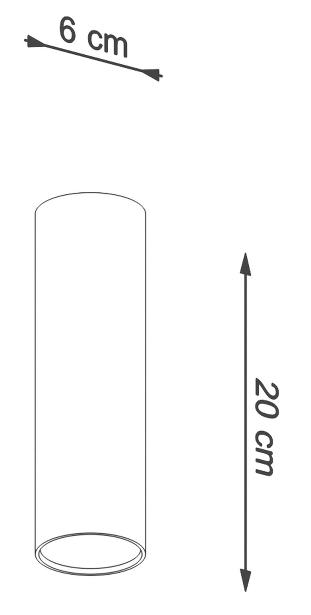 Plafon Lagga 20 cm biały