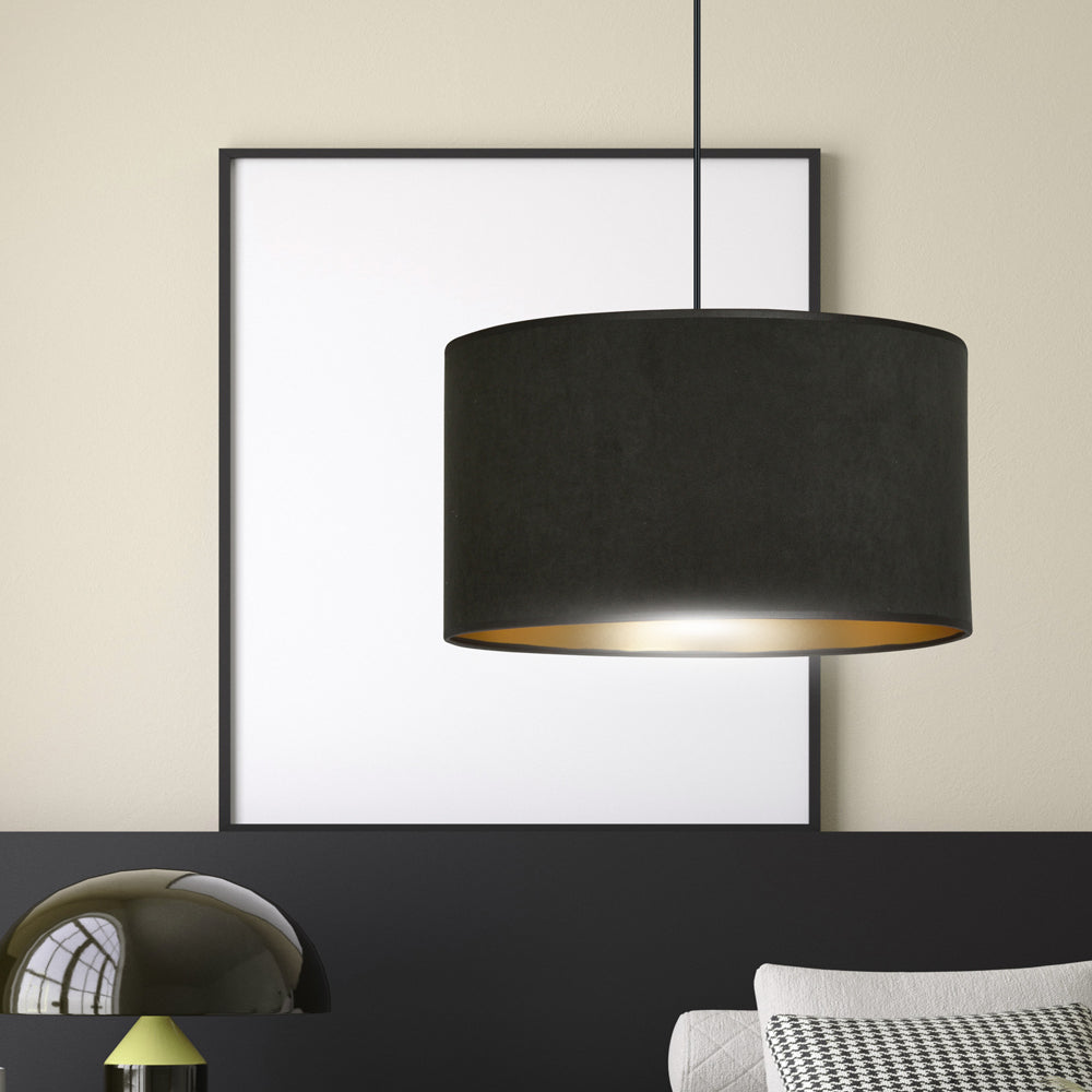 Lampa wisząca Hellid średnica 35 cm czarna