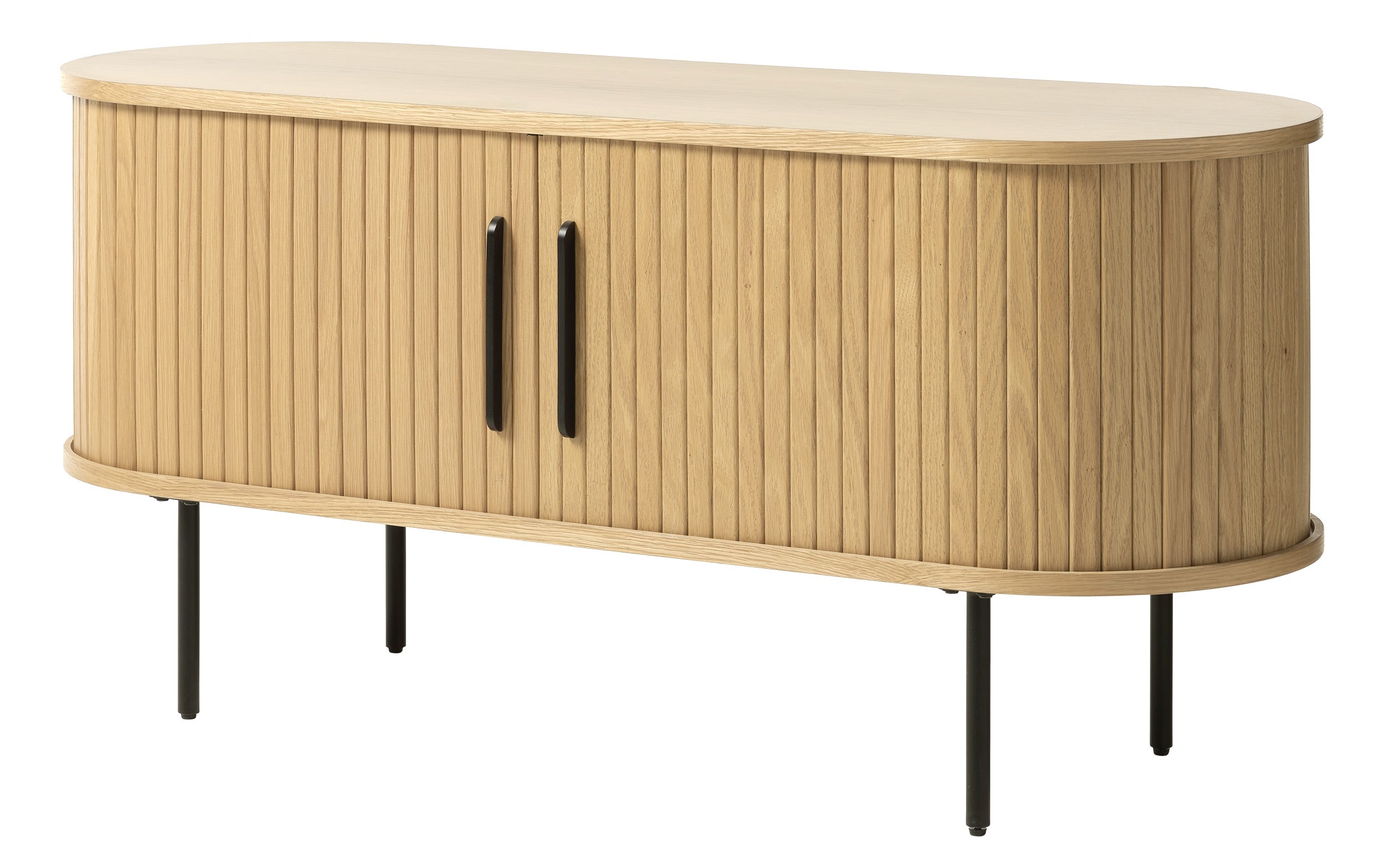 Szafka RTV Gativel 120 cm lamele dąb naturalny