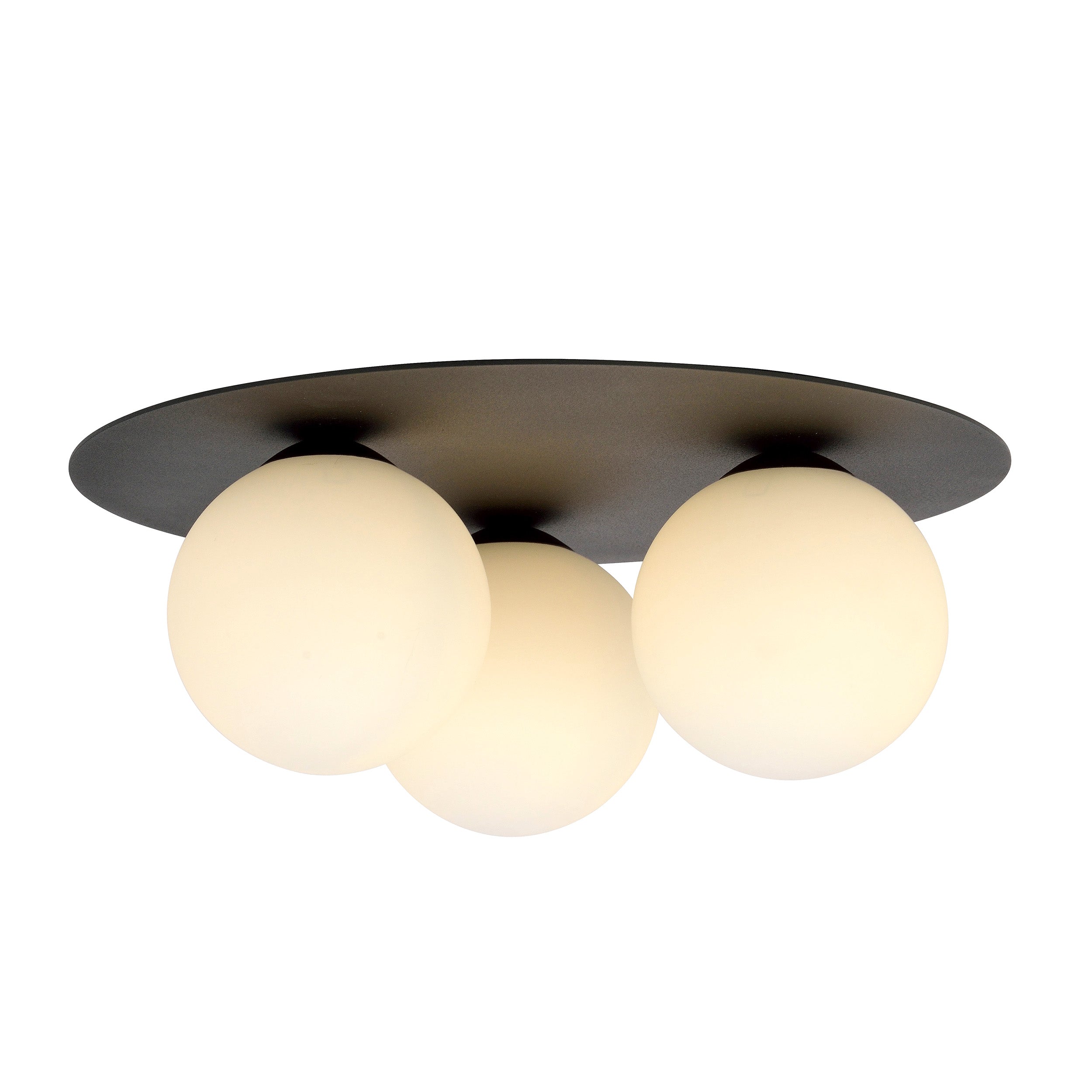Lampa sufitowa Sorium x3 czarno-biała