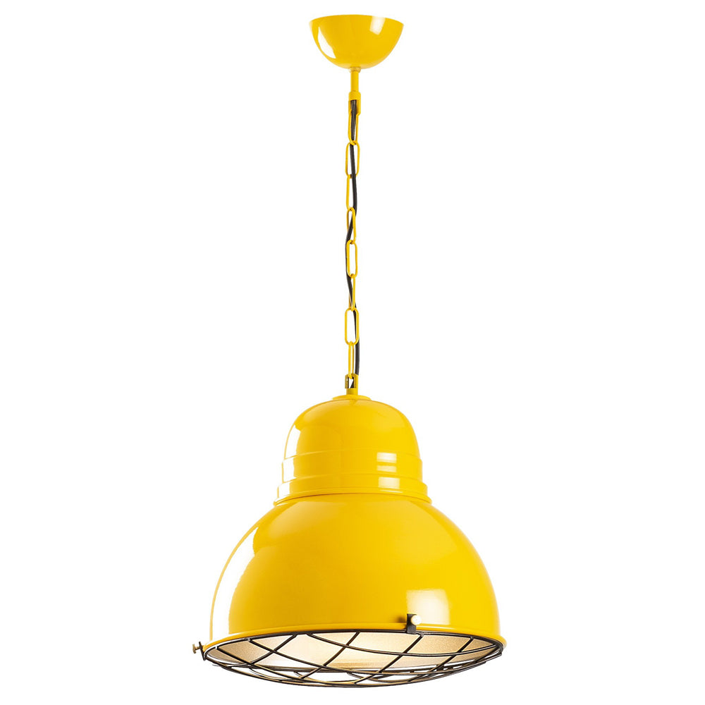 Lampa sufitowa Ardulace industrialna średnica 31 cm żółta