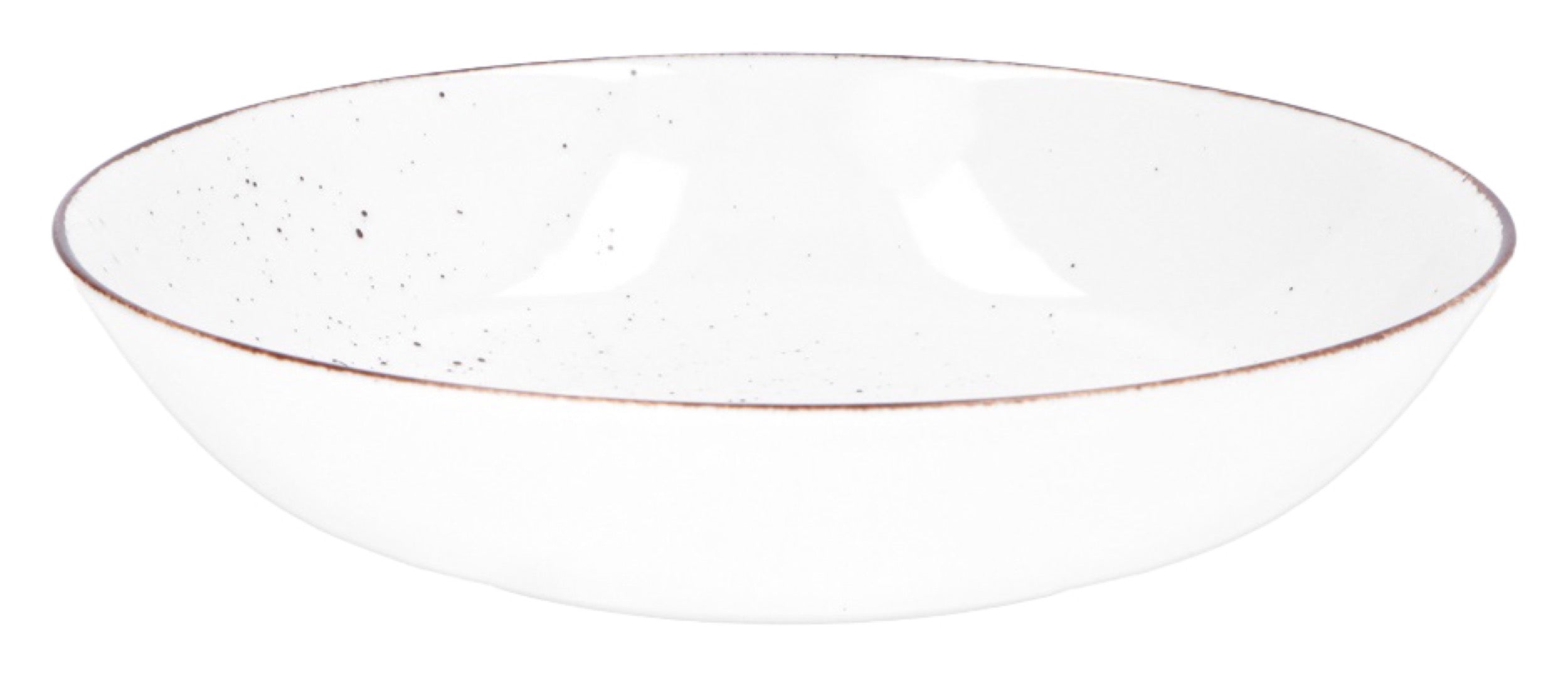 Zestaw talerzy porcelanowych dla 6 os. City biało-brązowy