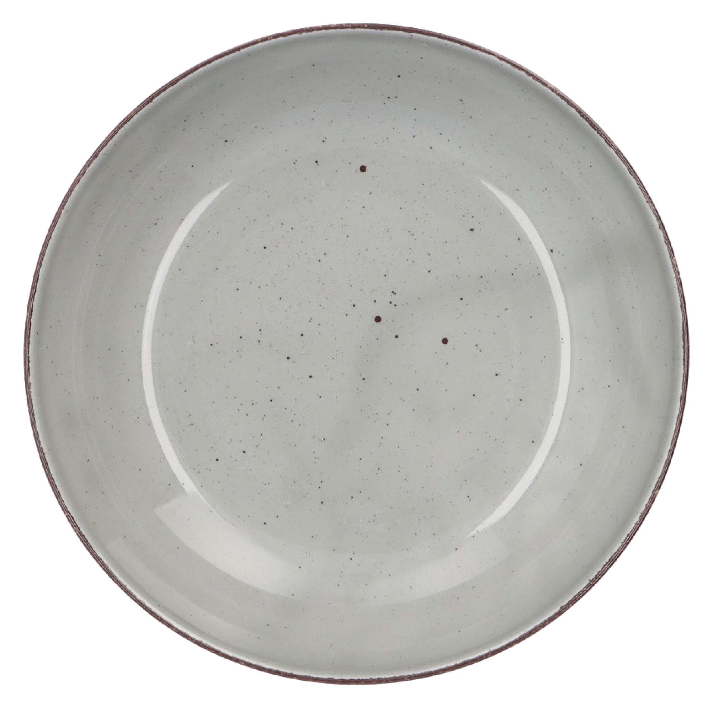 Zestaw talerzy porcelanowych dla 6 os. City szary