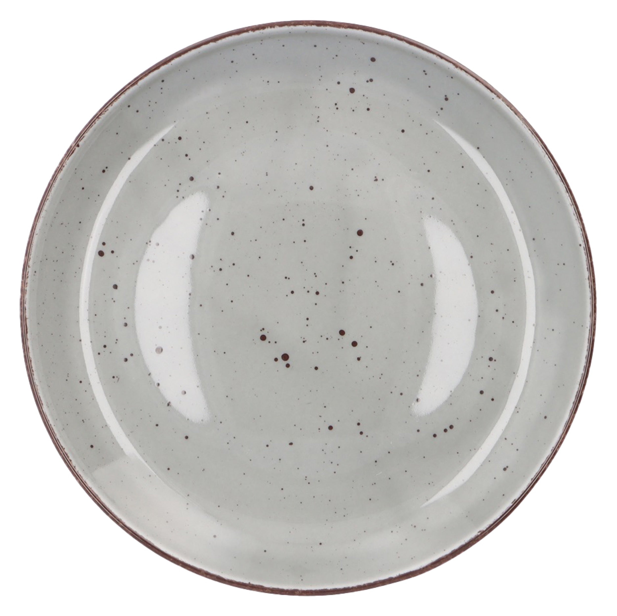 Zestaw talerzy porcelanowych dla 6 os. City szary