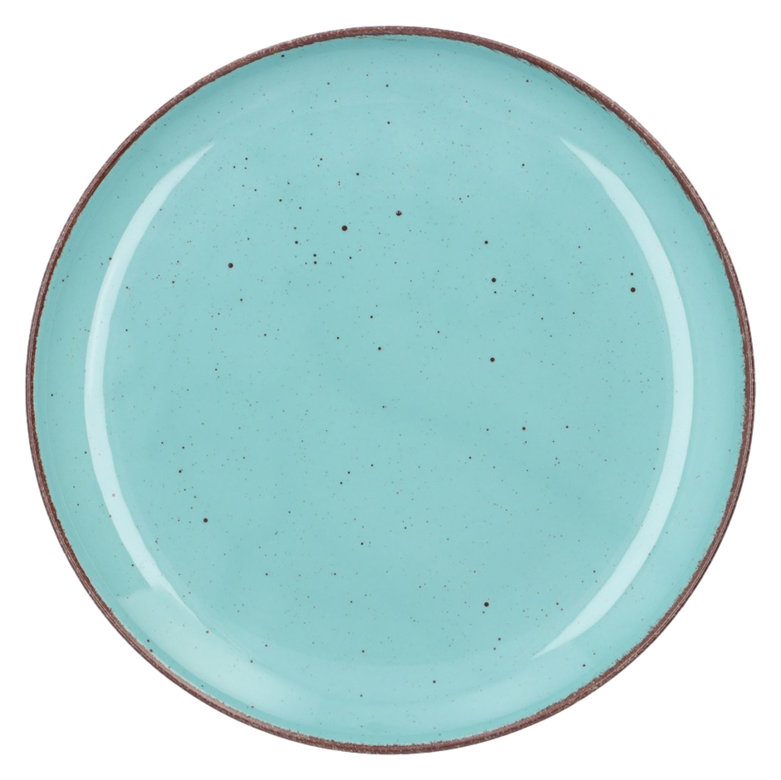 Zestaw talerzy porcelanowych dla 6 os. City turkusowy