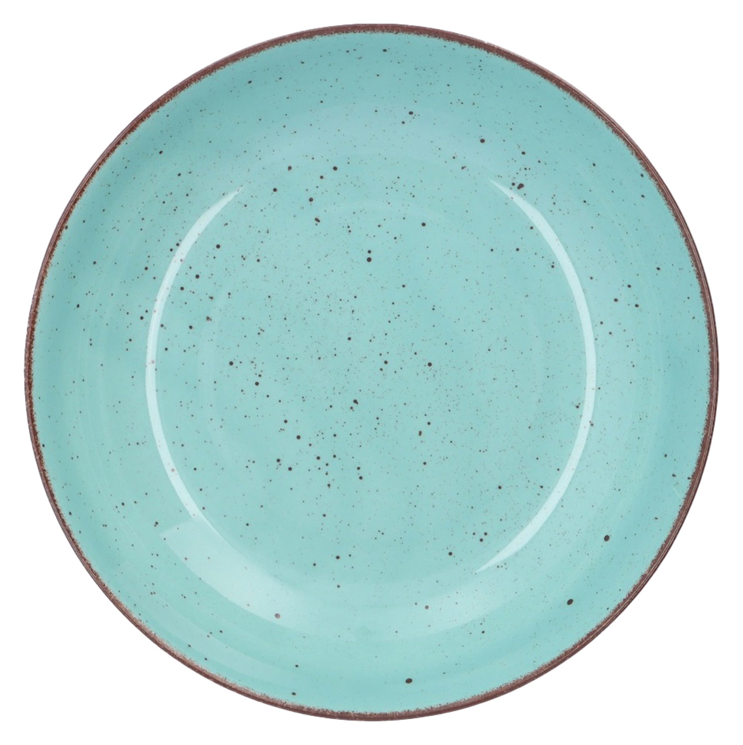 Zestaw talerzy porcelanowych dla 6 os. City turkusowy