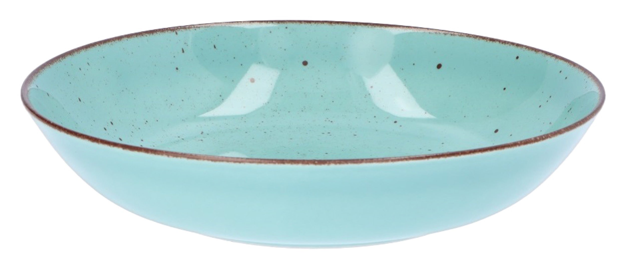 Zestaw talerzy porcelanowych dla 6 os. City turkusowy