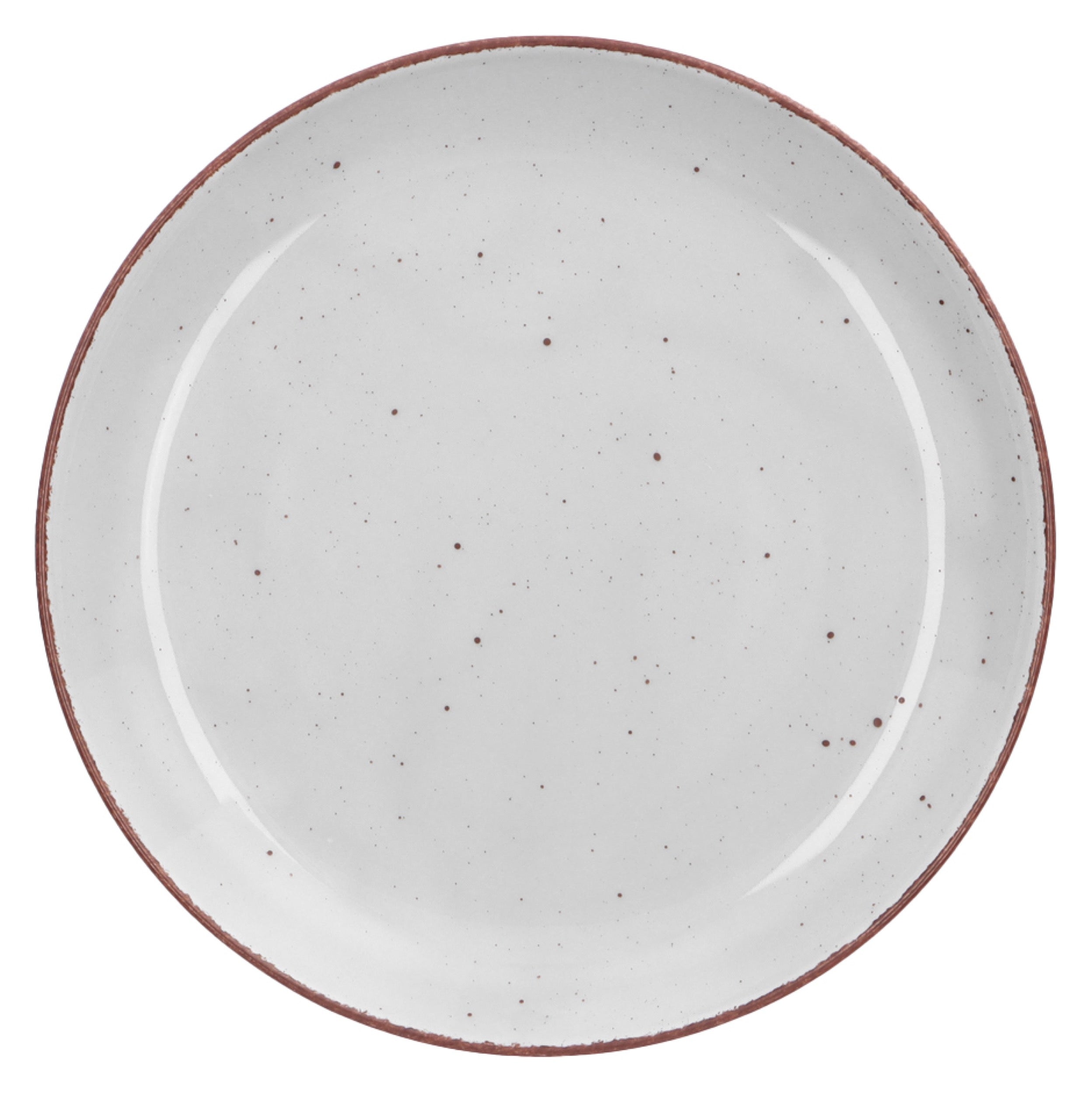 Zestaw talerzy porcelanowych dla 6 os. City jasnoszary