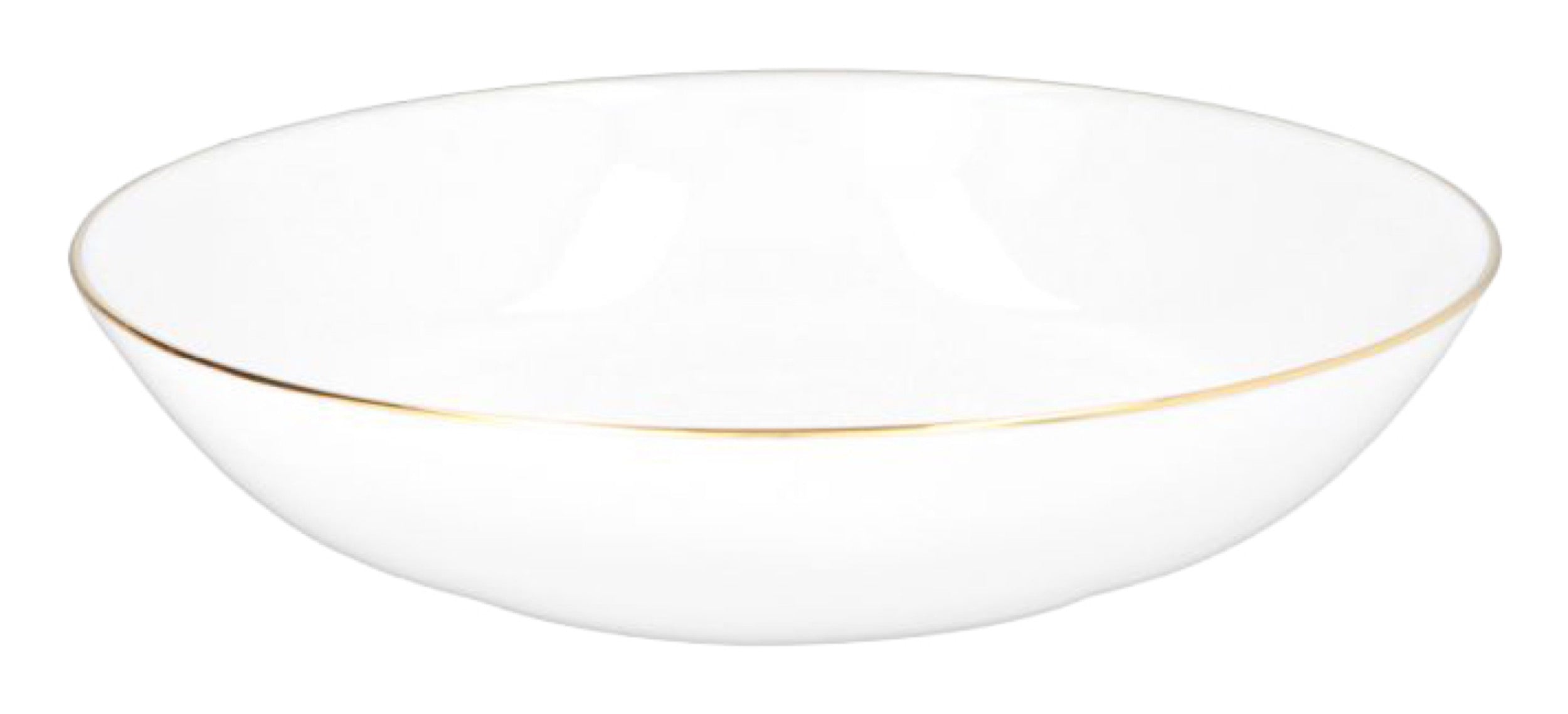Zestaw talerzy porcelanowych dla 6 os. City biało-złote