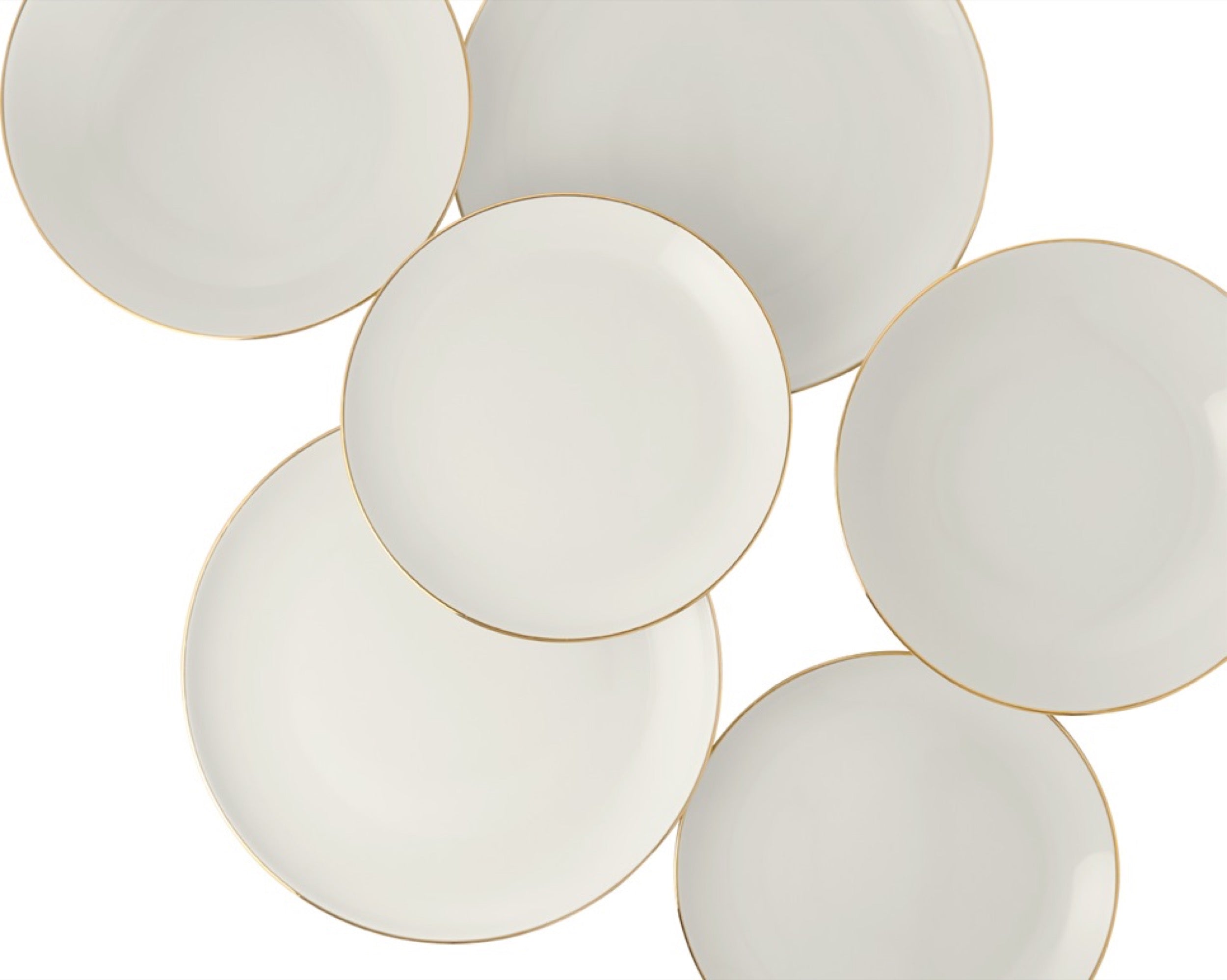 Zestaw talerzy porcelanowych dla 6 os. City beżowy