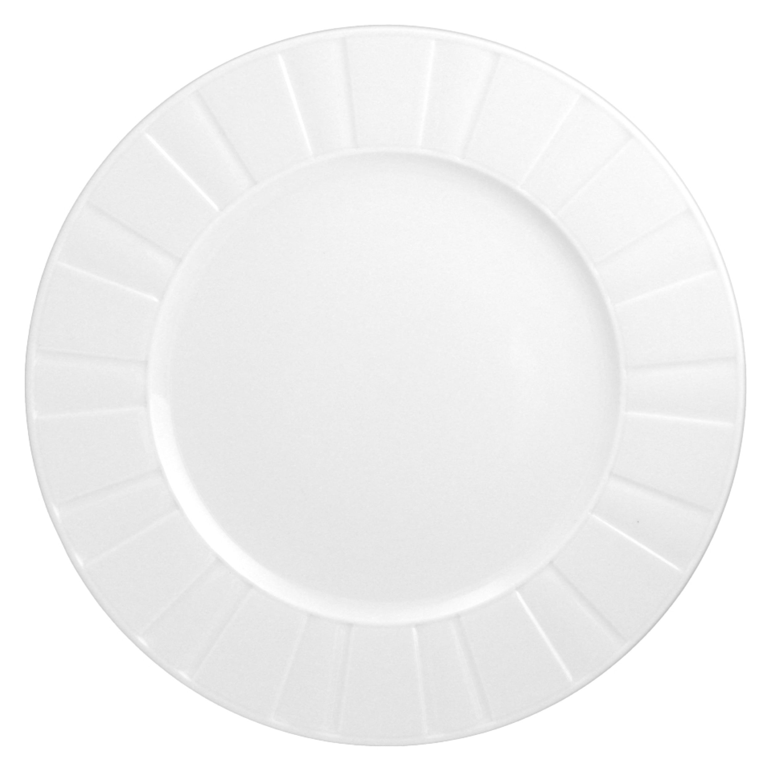 Zestaw talerzy porcelanowych dla 6 os. Oktawa biały