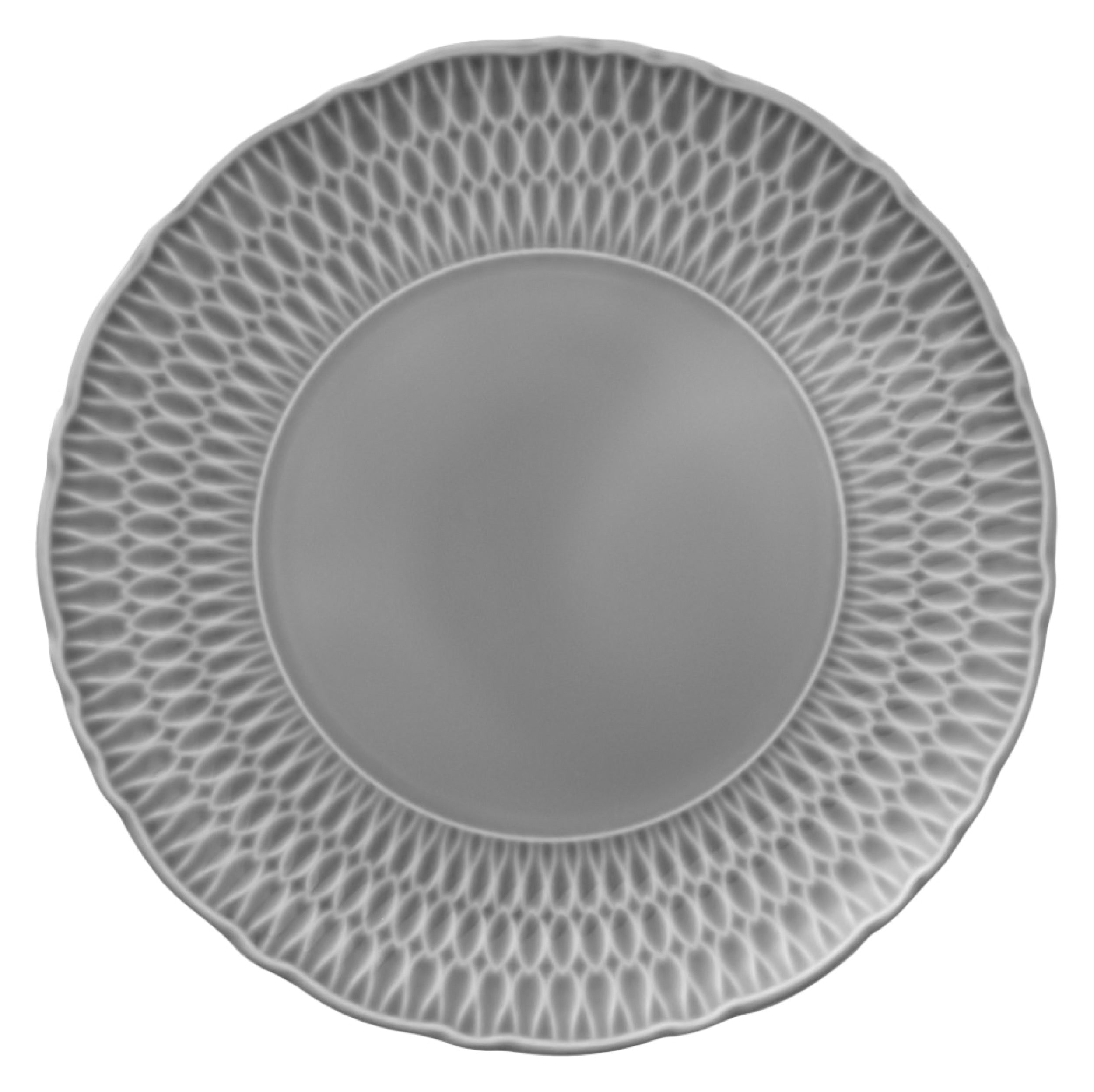 Zestaw talerzy porcelanowych dla 6 os. Sofia szary