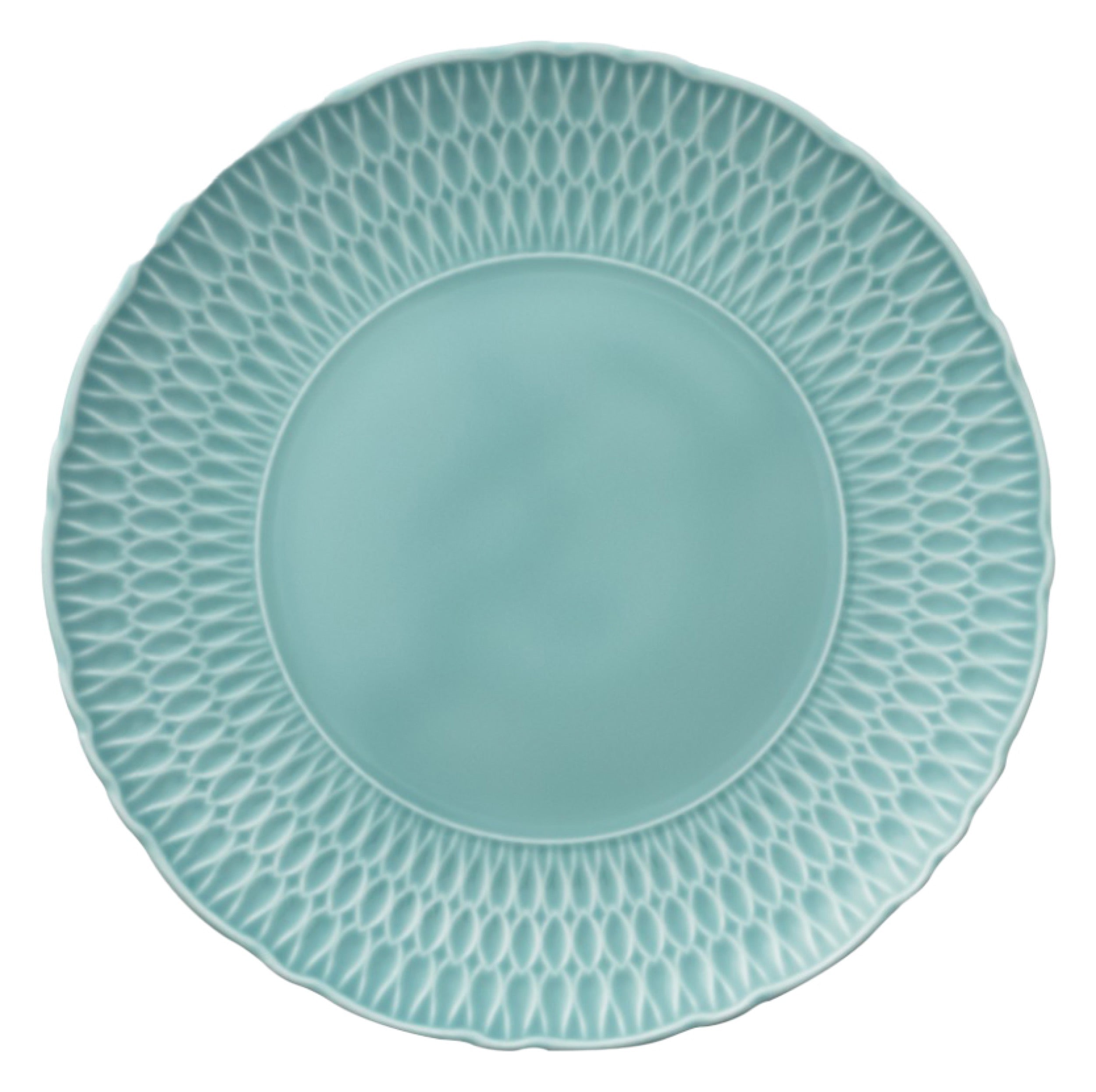 Zestaw talerzy porcelanowych dla 6 os. Sofia lazurowy