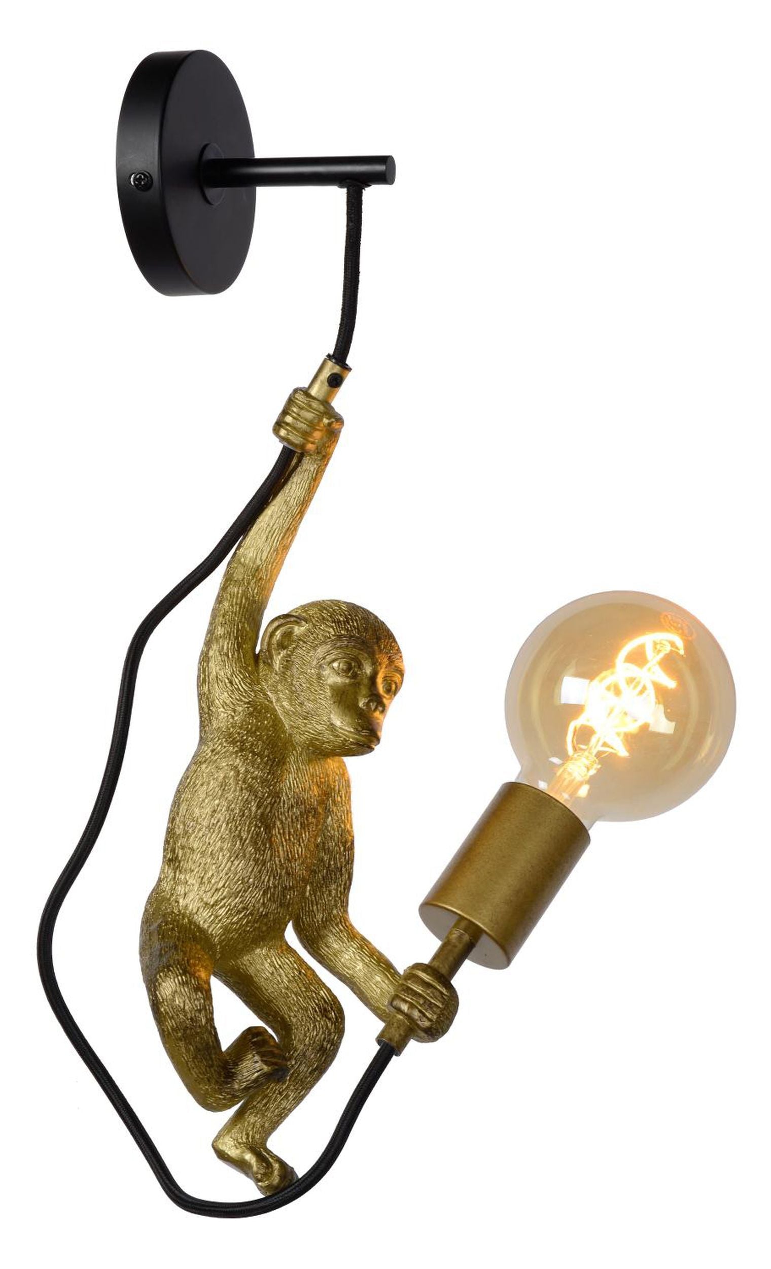 Kinkiet Chimp małpka złoty