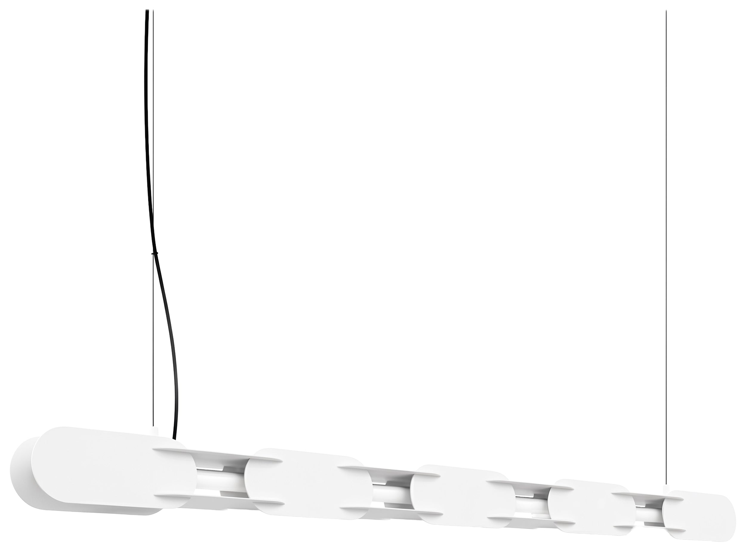 Lampa wisząca Chain 158 cm LED biała