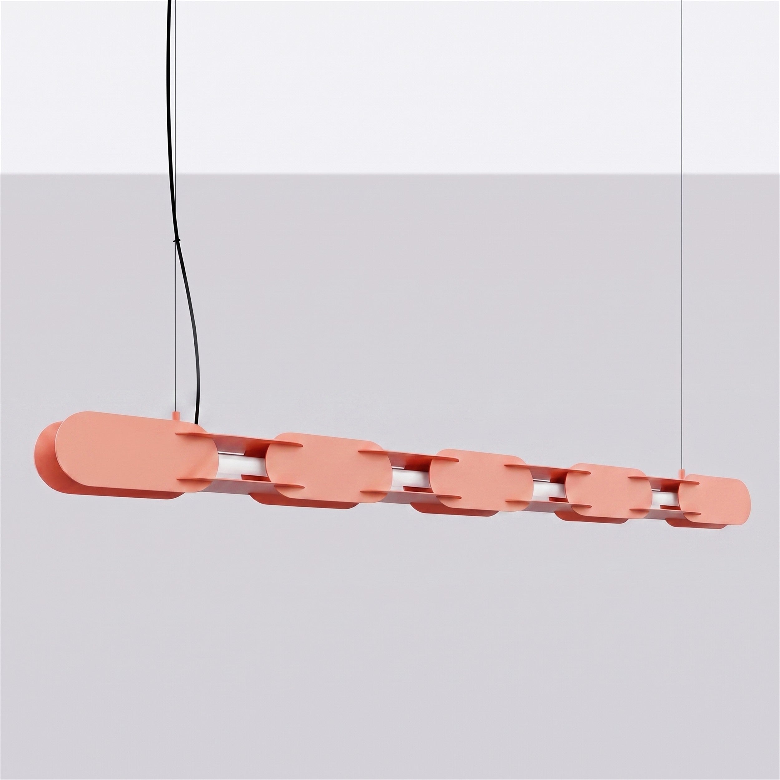 Lampa wisząca Chain 158 cm LED brzoskwiniowa