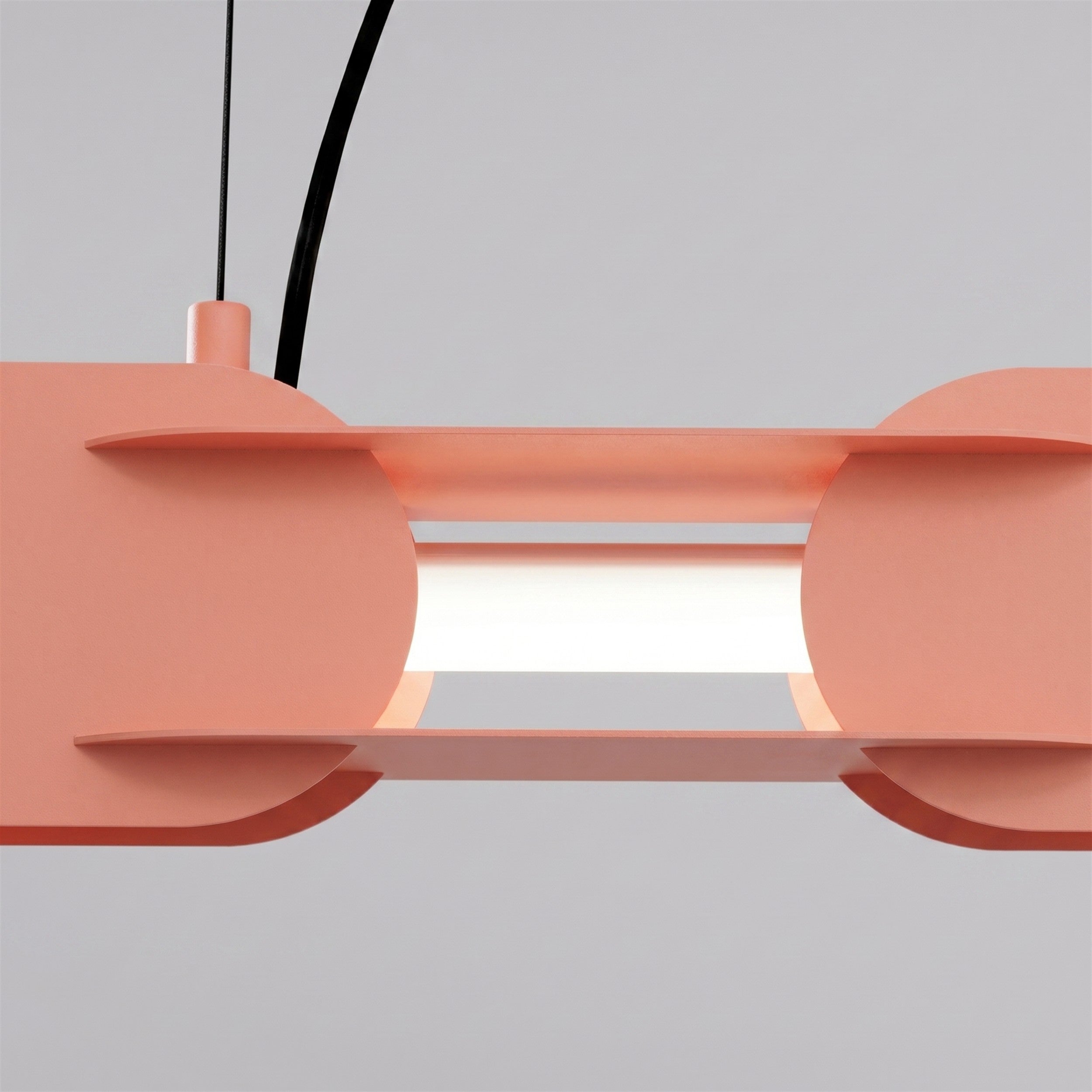 Lampa wisząca Chain 158 cm LED brzoskwiniowa
