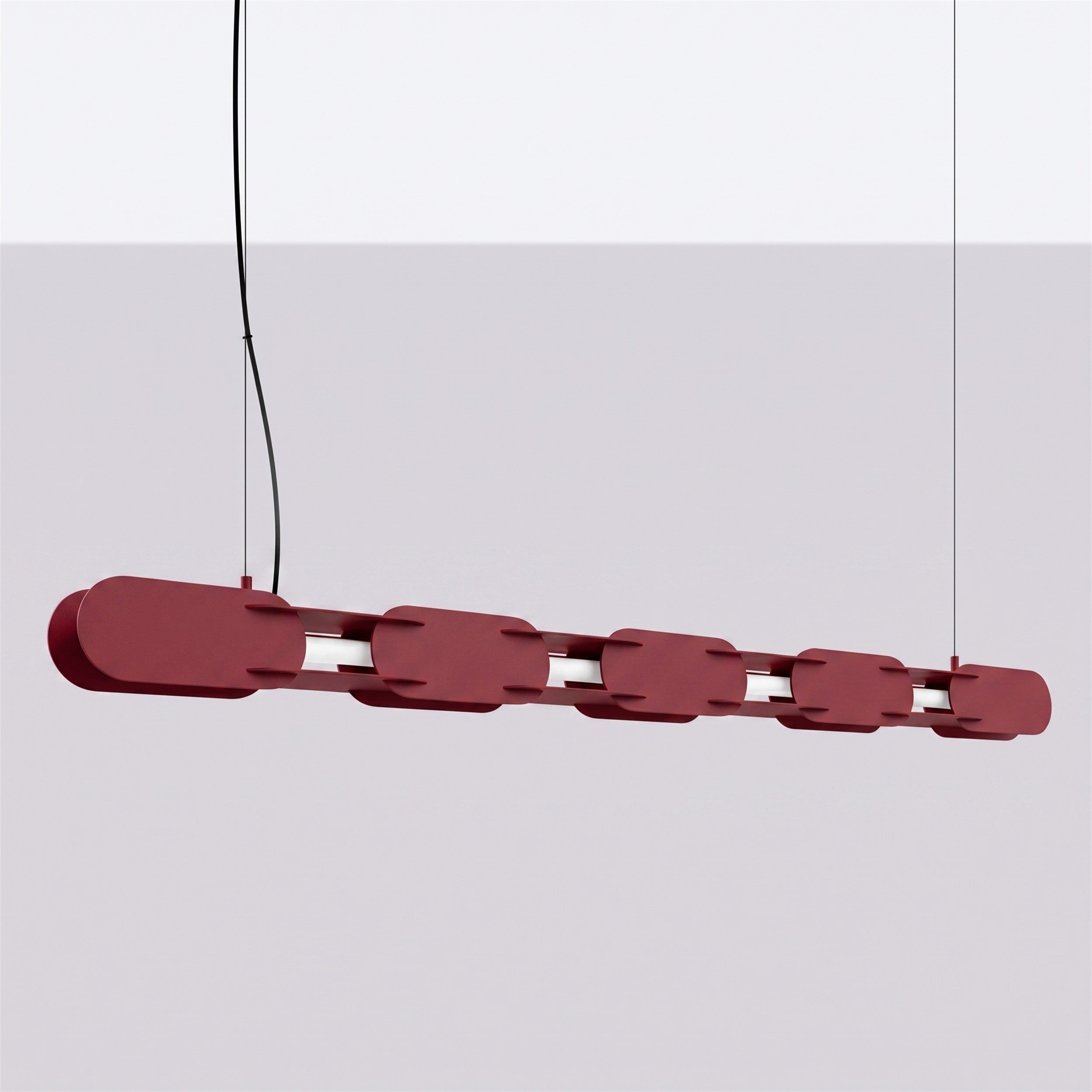 Lampa wisząca Chain 158 cm LED burgund