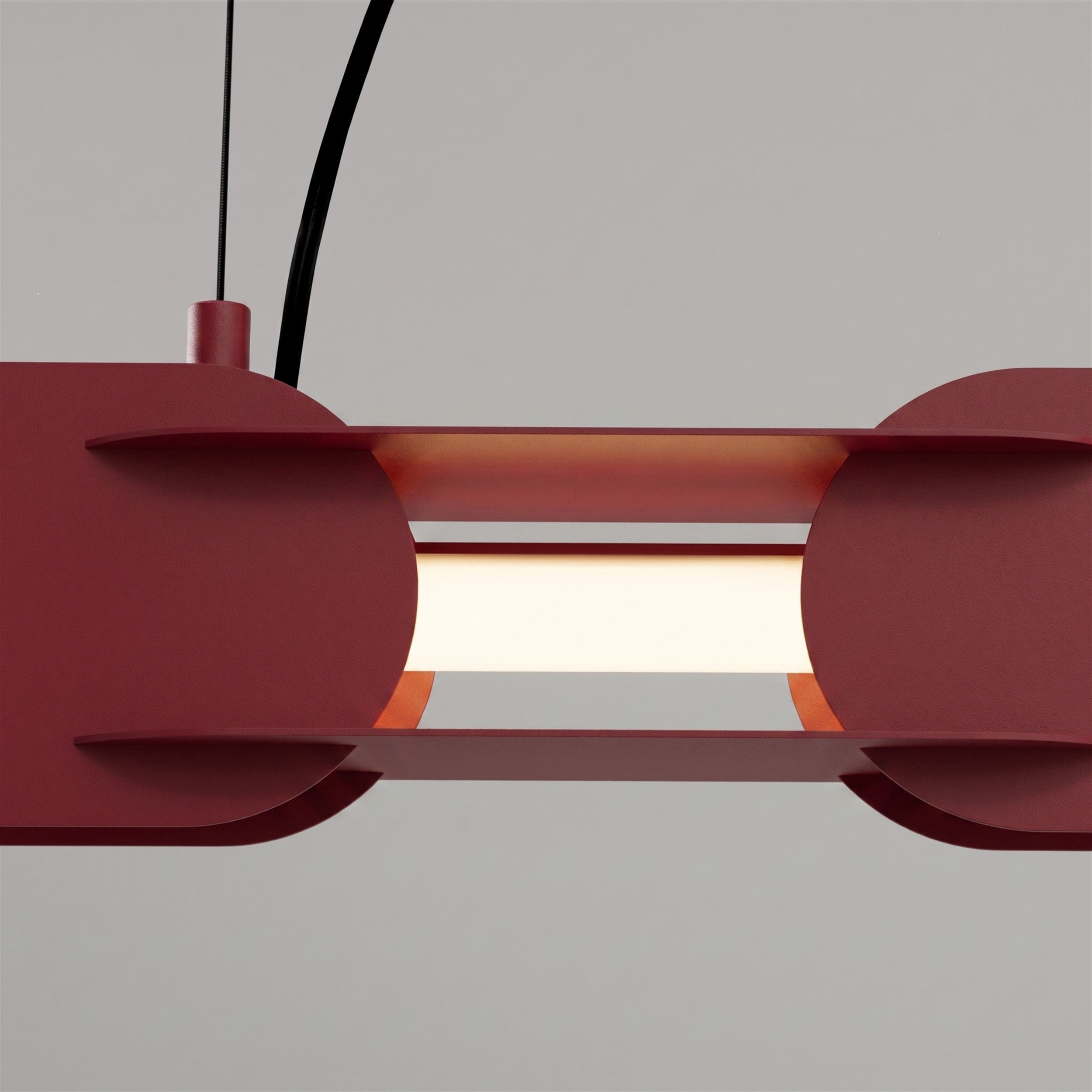 Lampa wisząca Chain 158 cm LED burgund