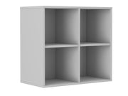 Regał wiszący Stundly z czterema wnękami 80 cm Szary