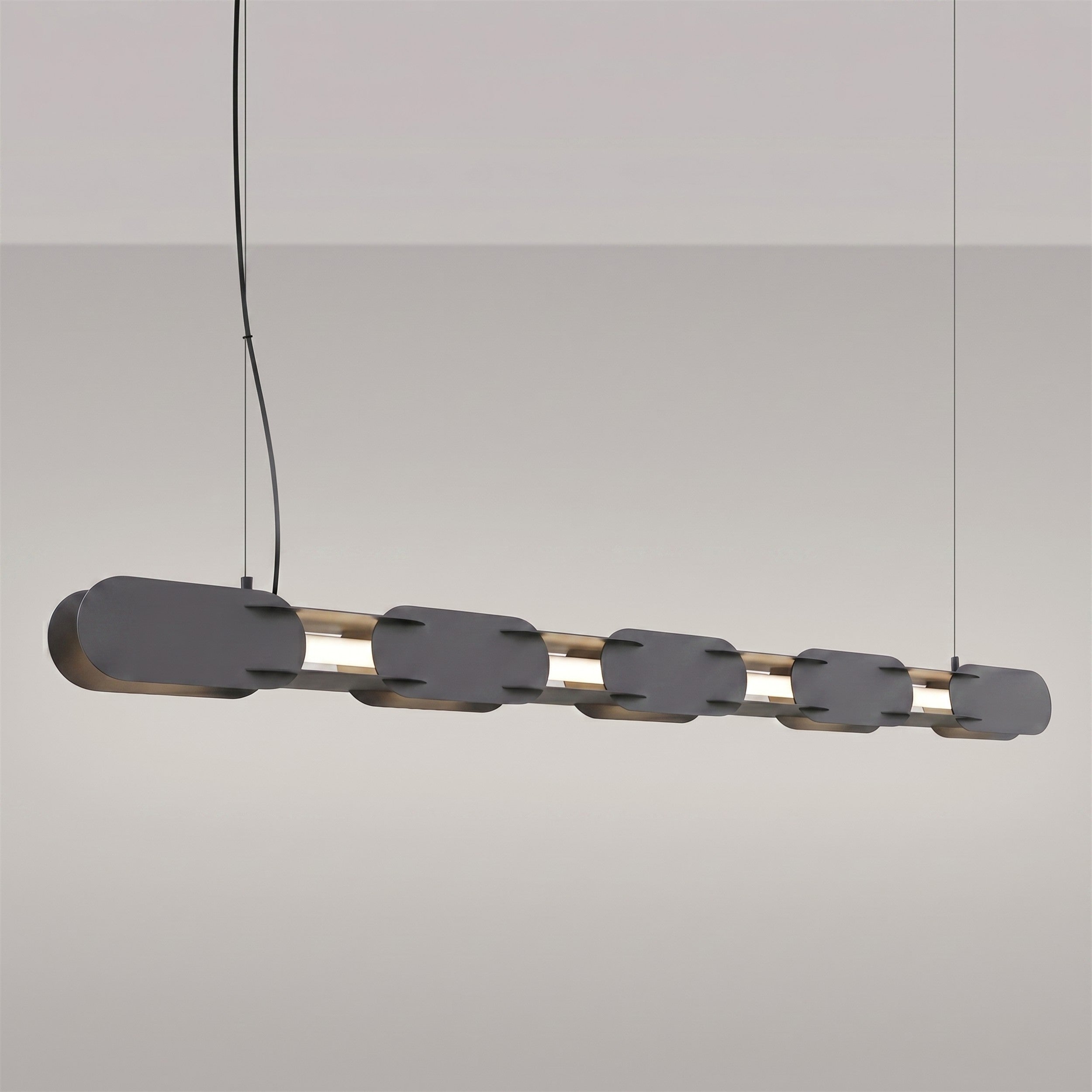 Lampa wisząca Chain 158 cm LED czarna