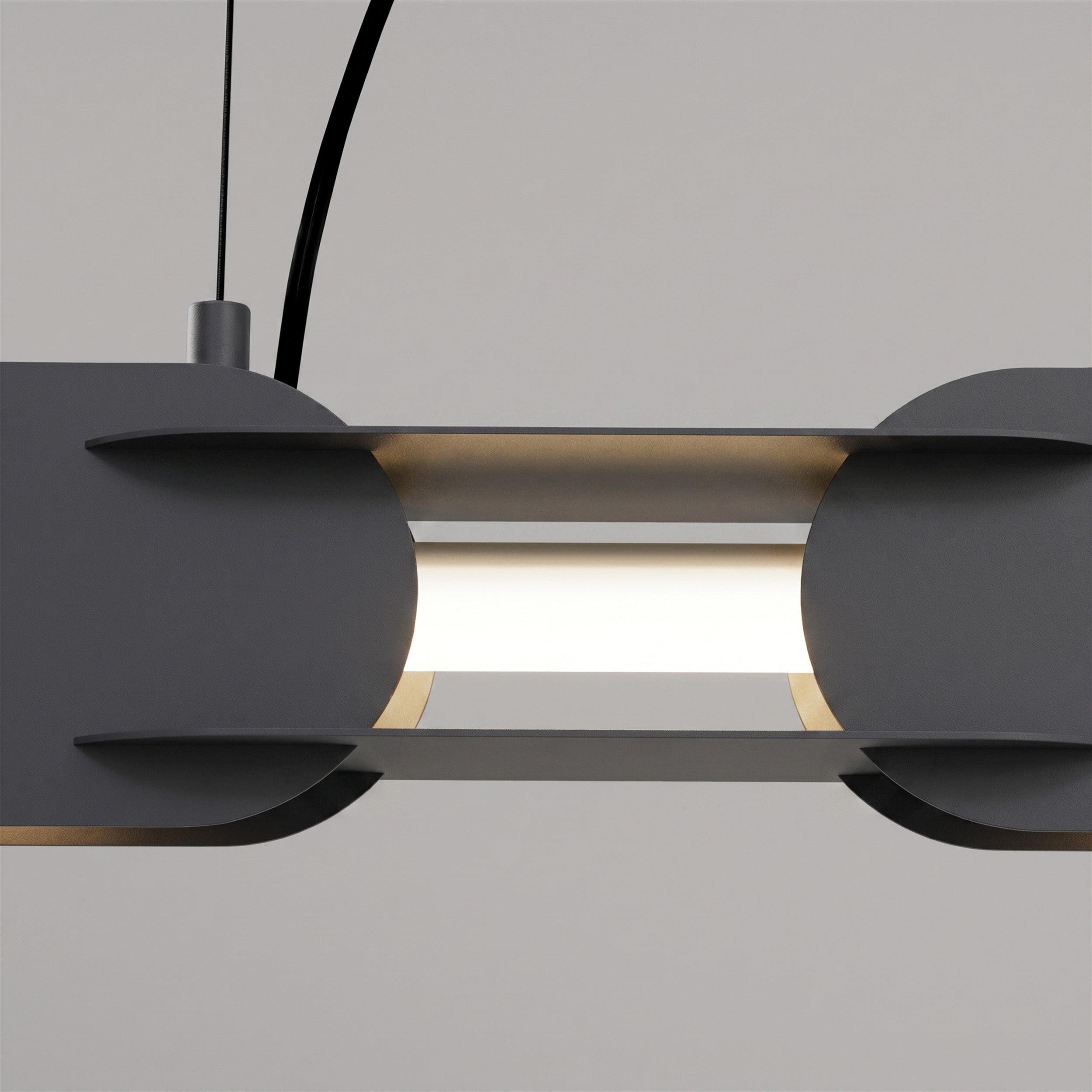 Lampa wisząca Chain 158 cm LED czarna