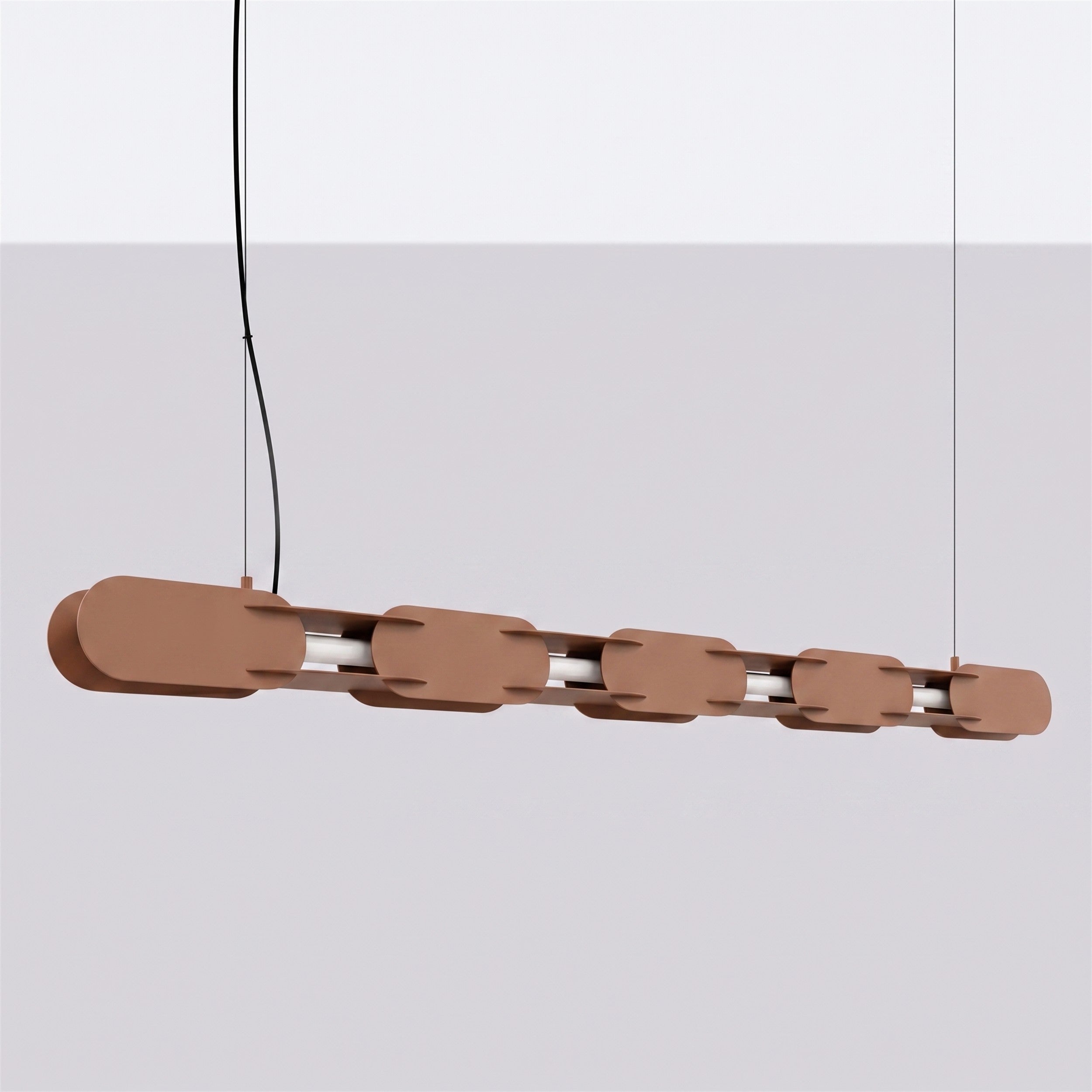 Lampa wisząca Chain 158 cm LED mocca