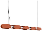 Lampa wisząca Chain 158 cm LED ochra czerwona