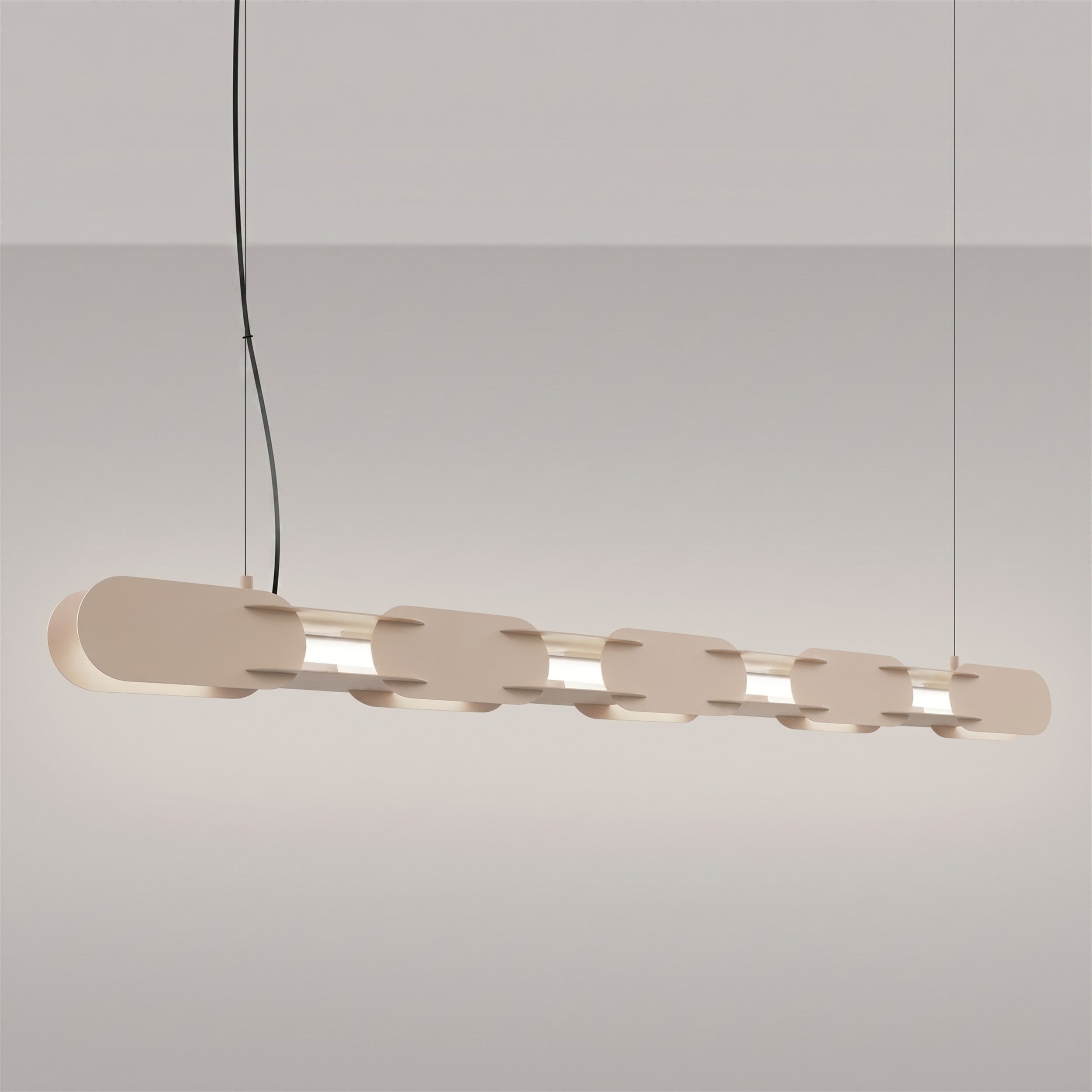 Lampa wisząca Chain 158 cm LED taupe