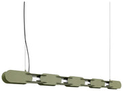 Lampa wisząca Chain 158 cm LED zielona oliwka