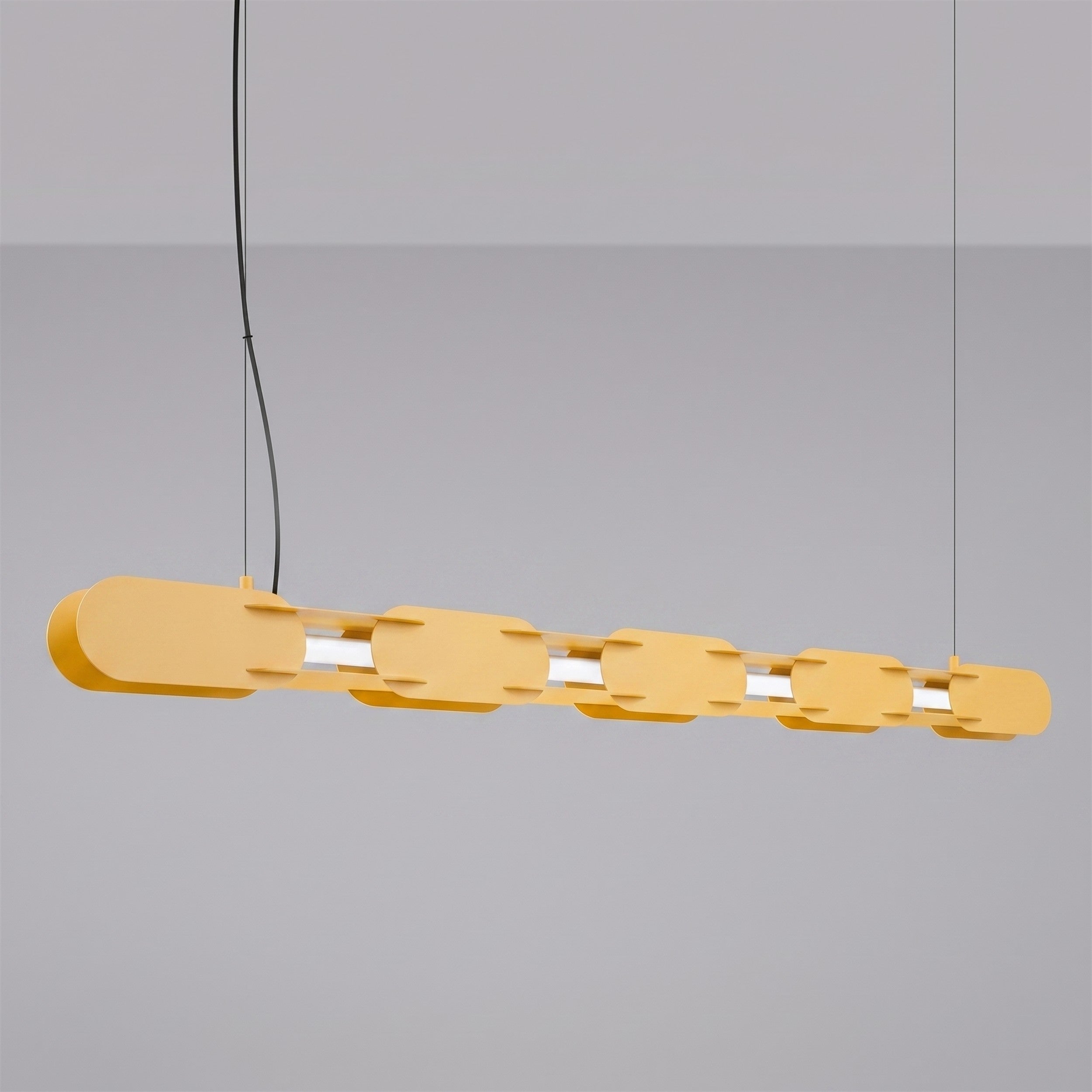 Lampa wisząca Chain 158 cm LED żółta