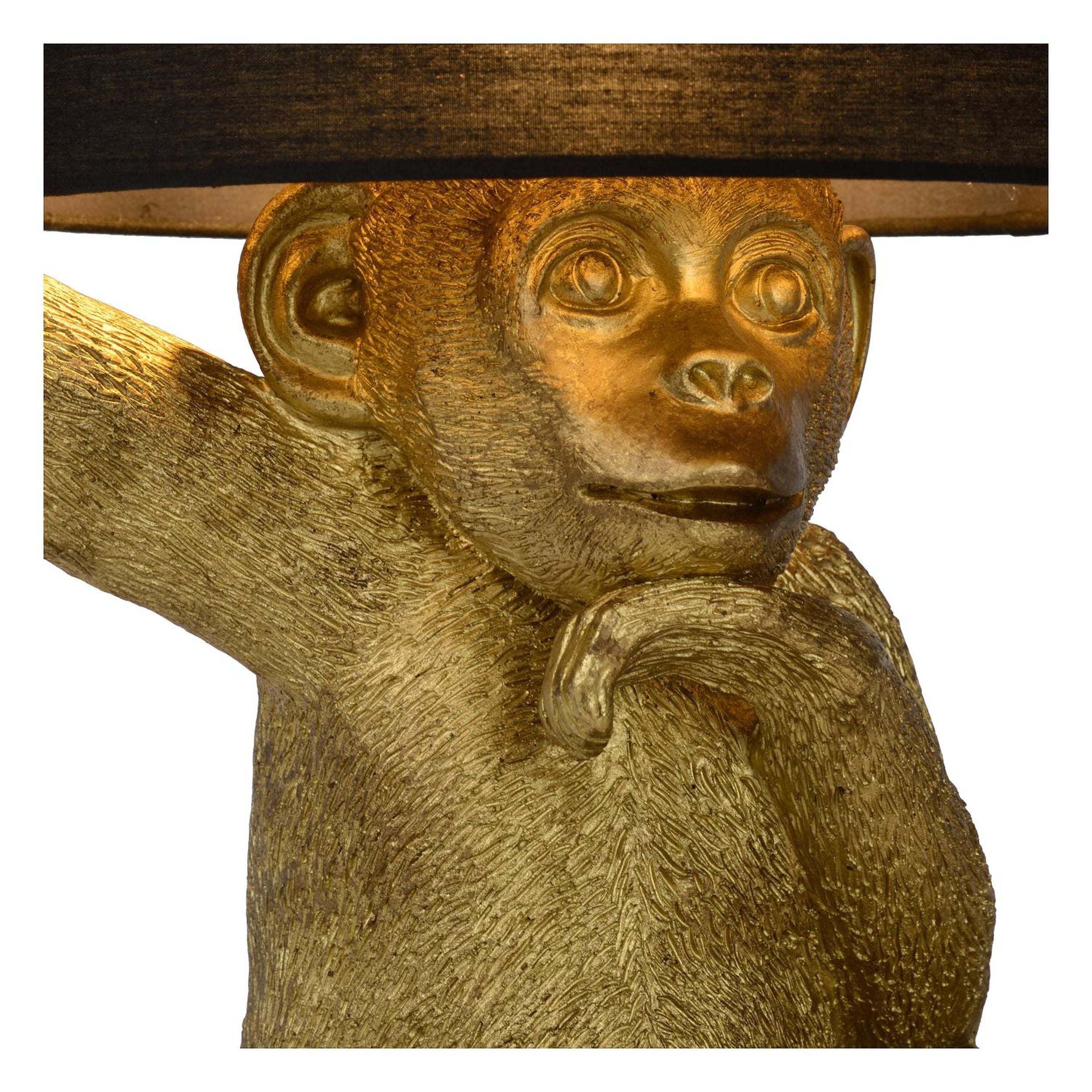 Lampa stołowa Chimp małpka złota
