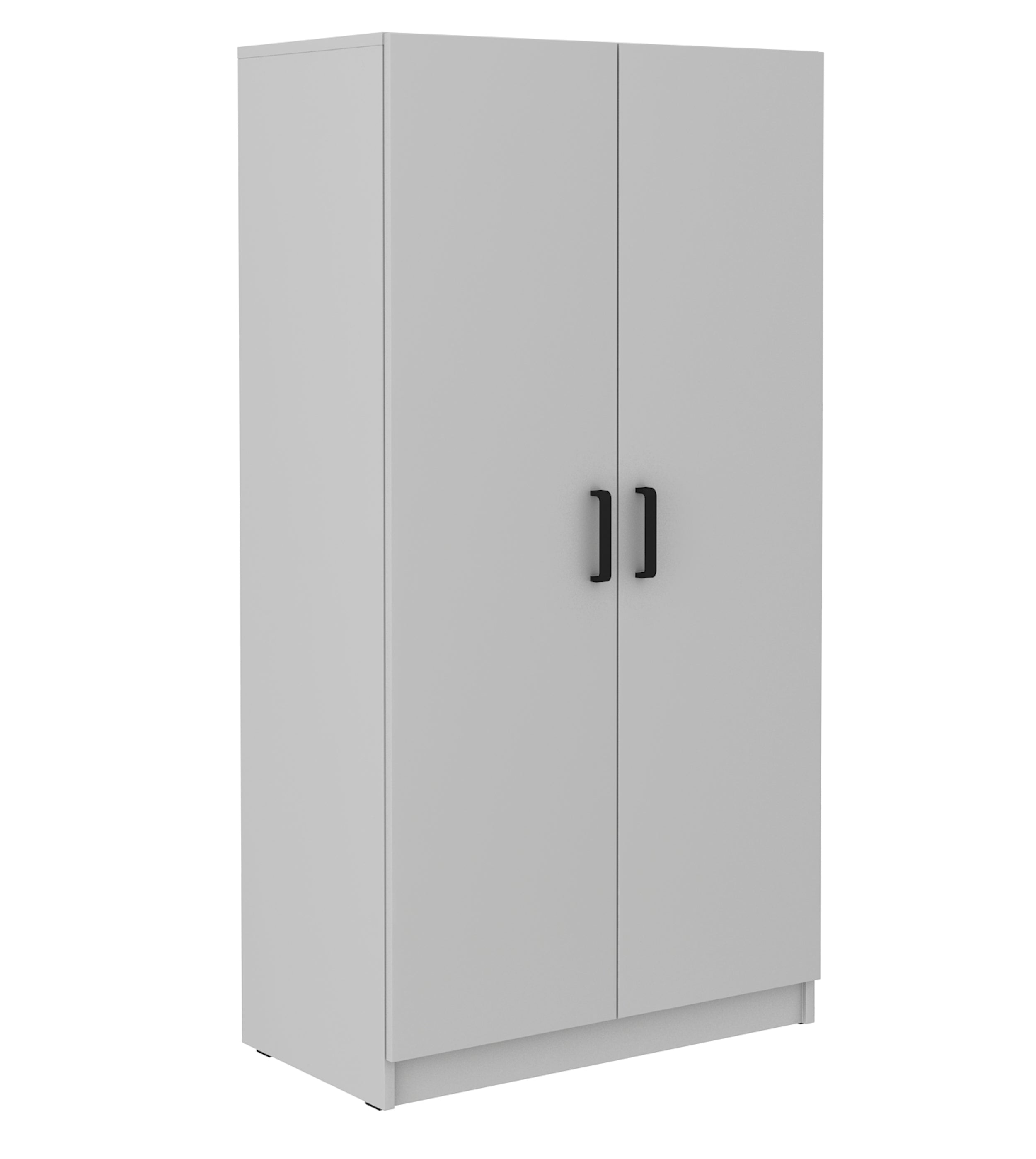 Szafa dwudrzwiowa Stundly z wieszakiem 80 cm Szary