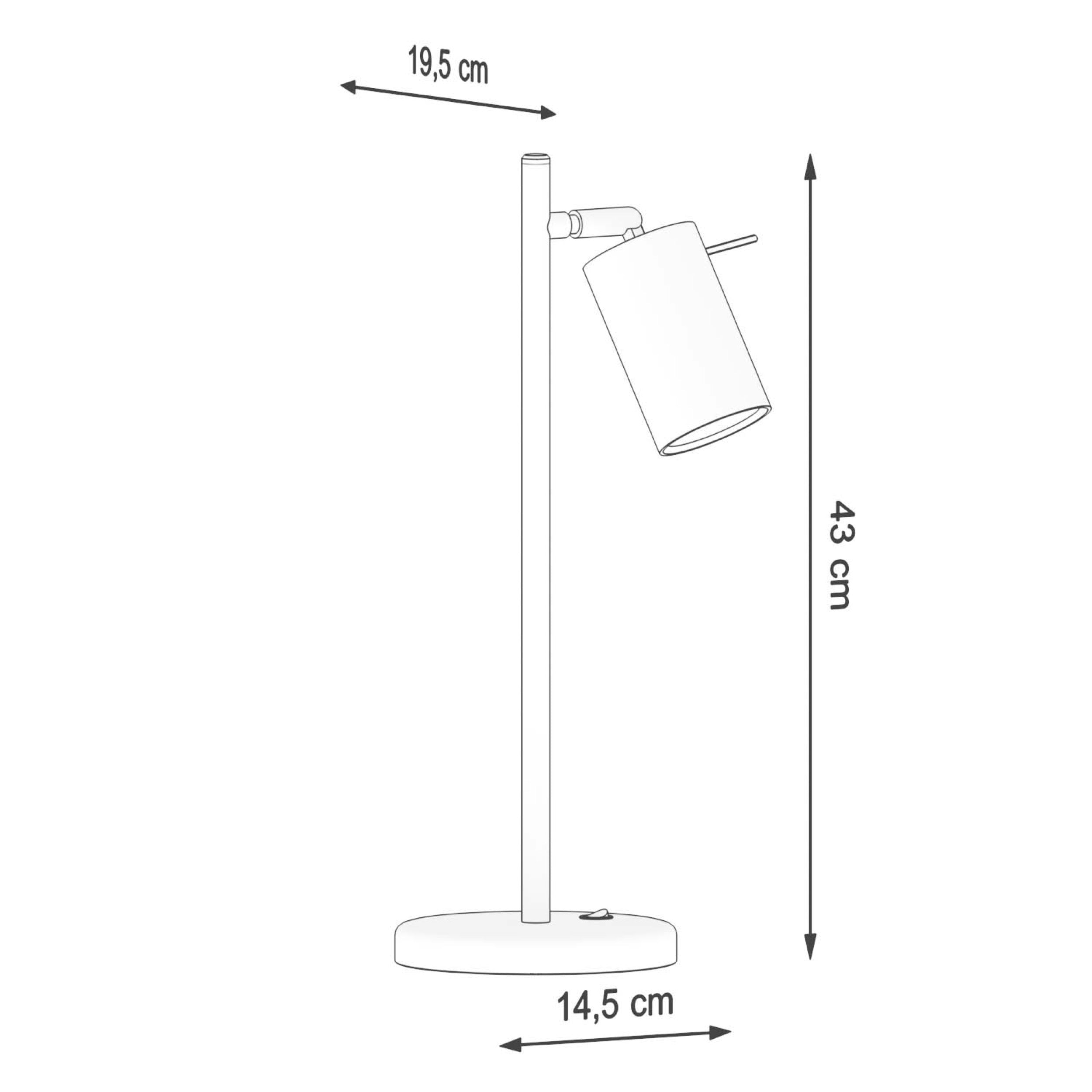 Lampa stołowa Ring biała