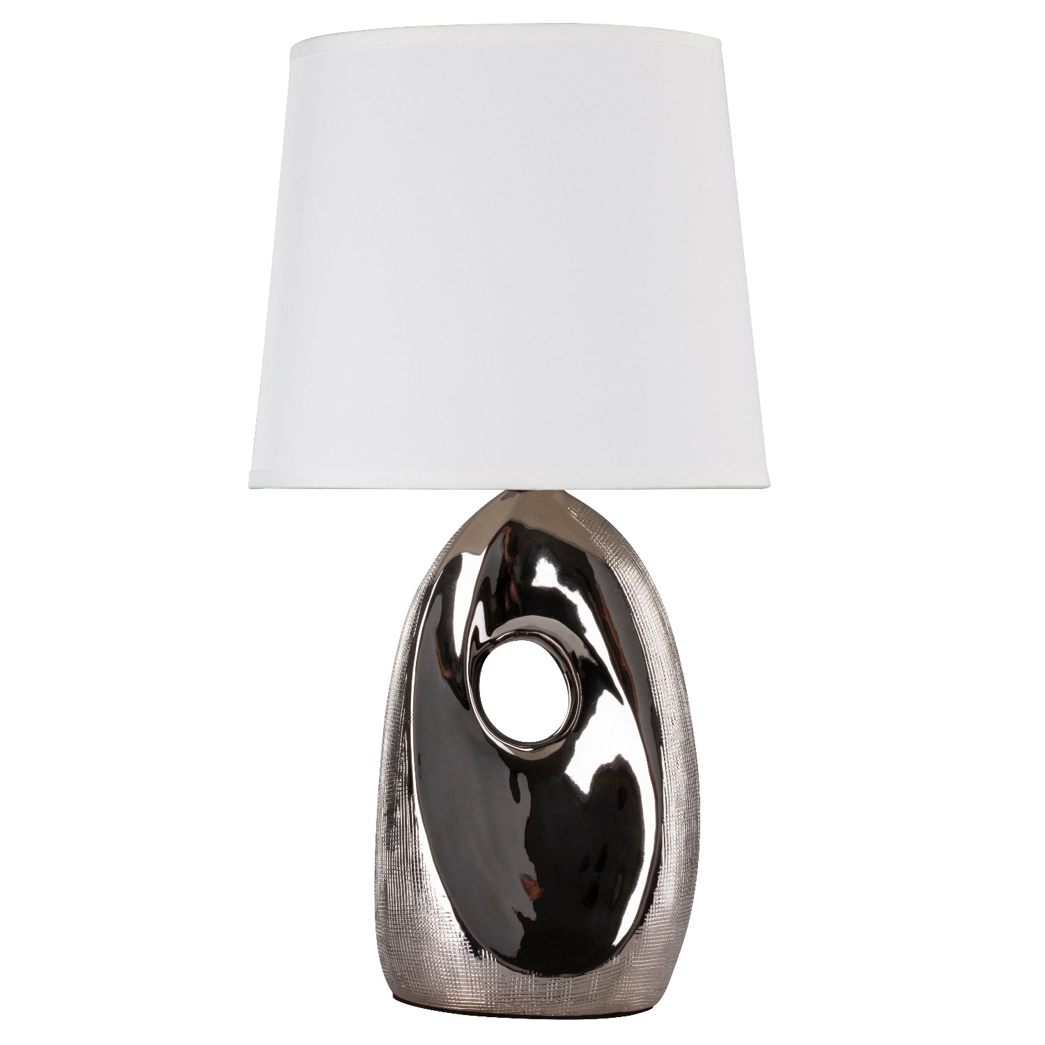 Lampa stołowa Hesseng srebrna