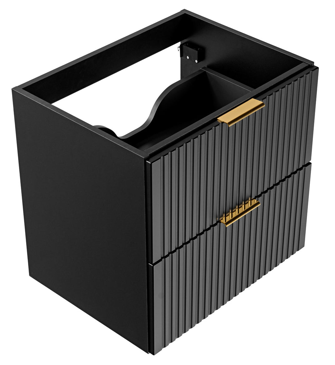 Szafka pod umywalkę Temirni 60 cm czarna lamele