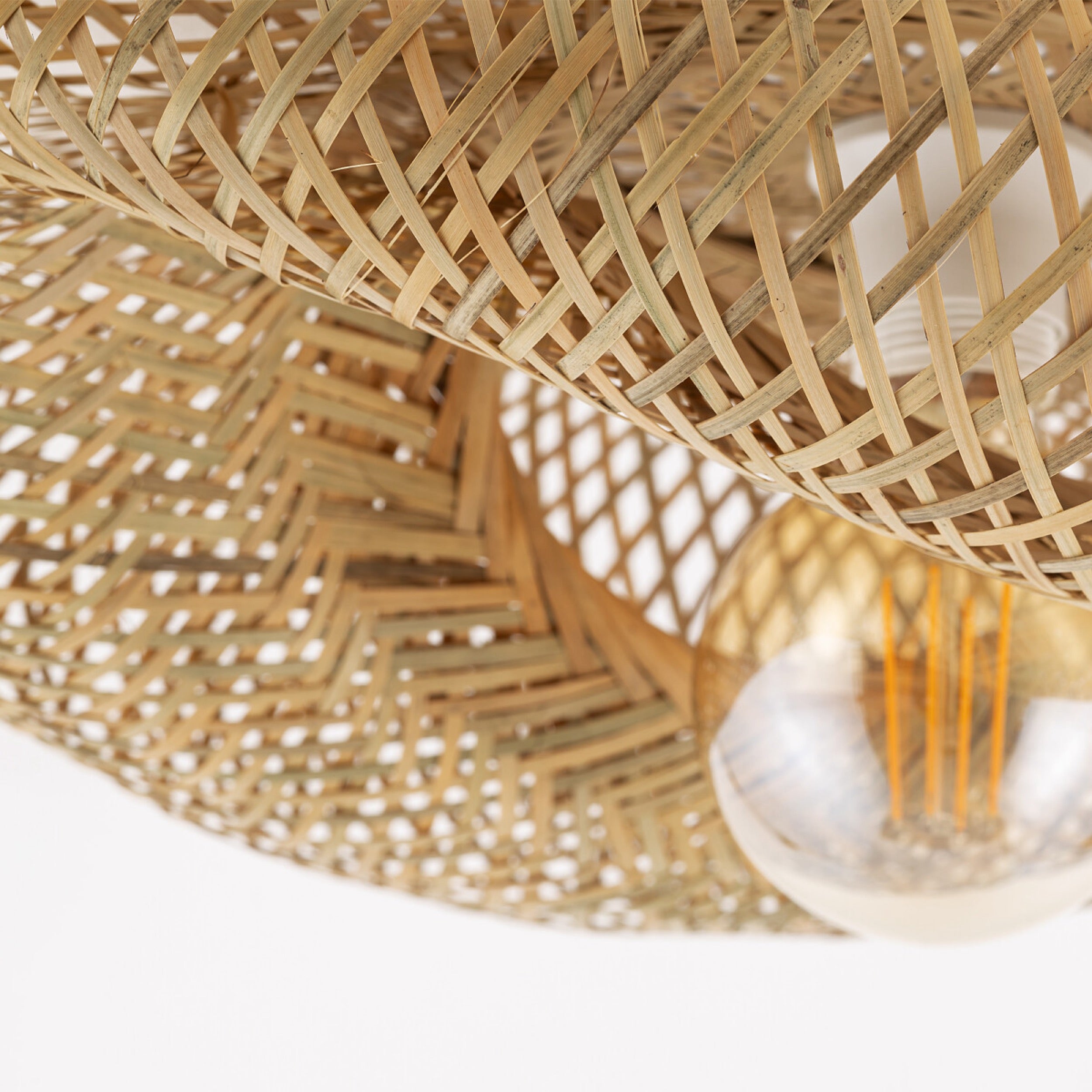 Plafon Havana 39x50 cm rattanowy