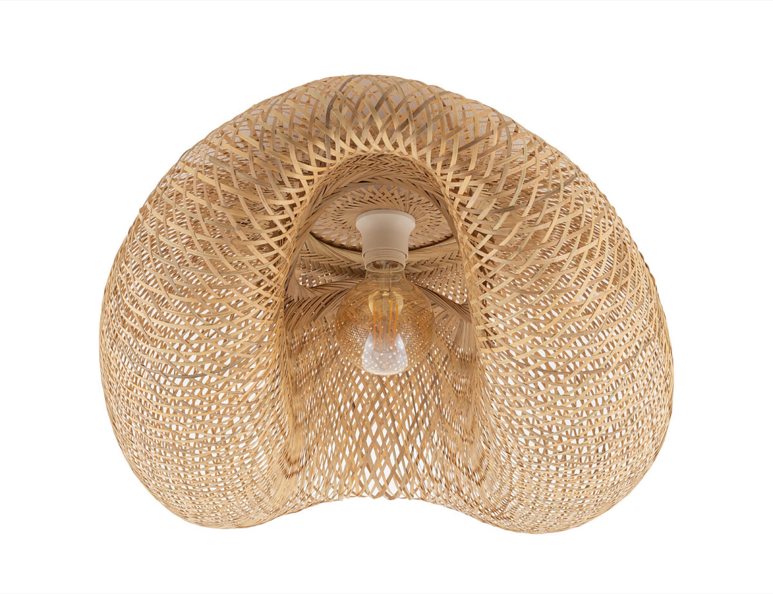 Plafon Havana 59x80 cm rattanowy