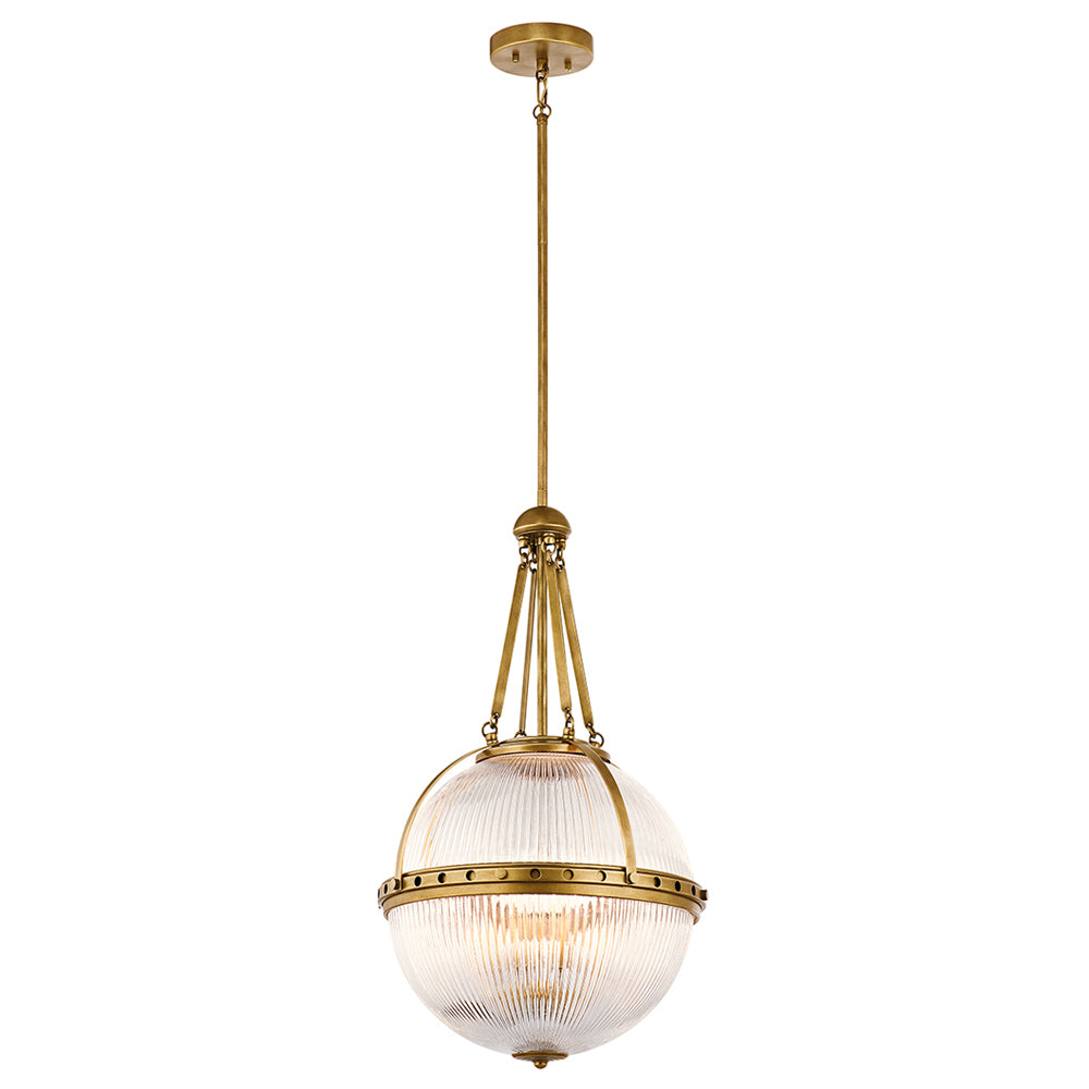 Lampa wisząca Asste średnica 38,4 cm mosiężna