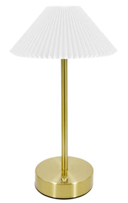 Lampa stołowa dotykowa Perinks LED złoto-biała