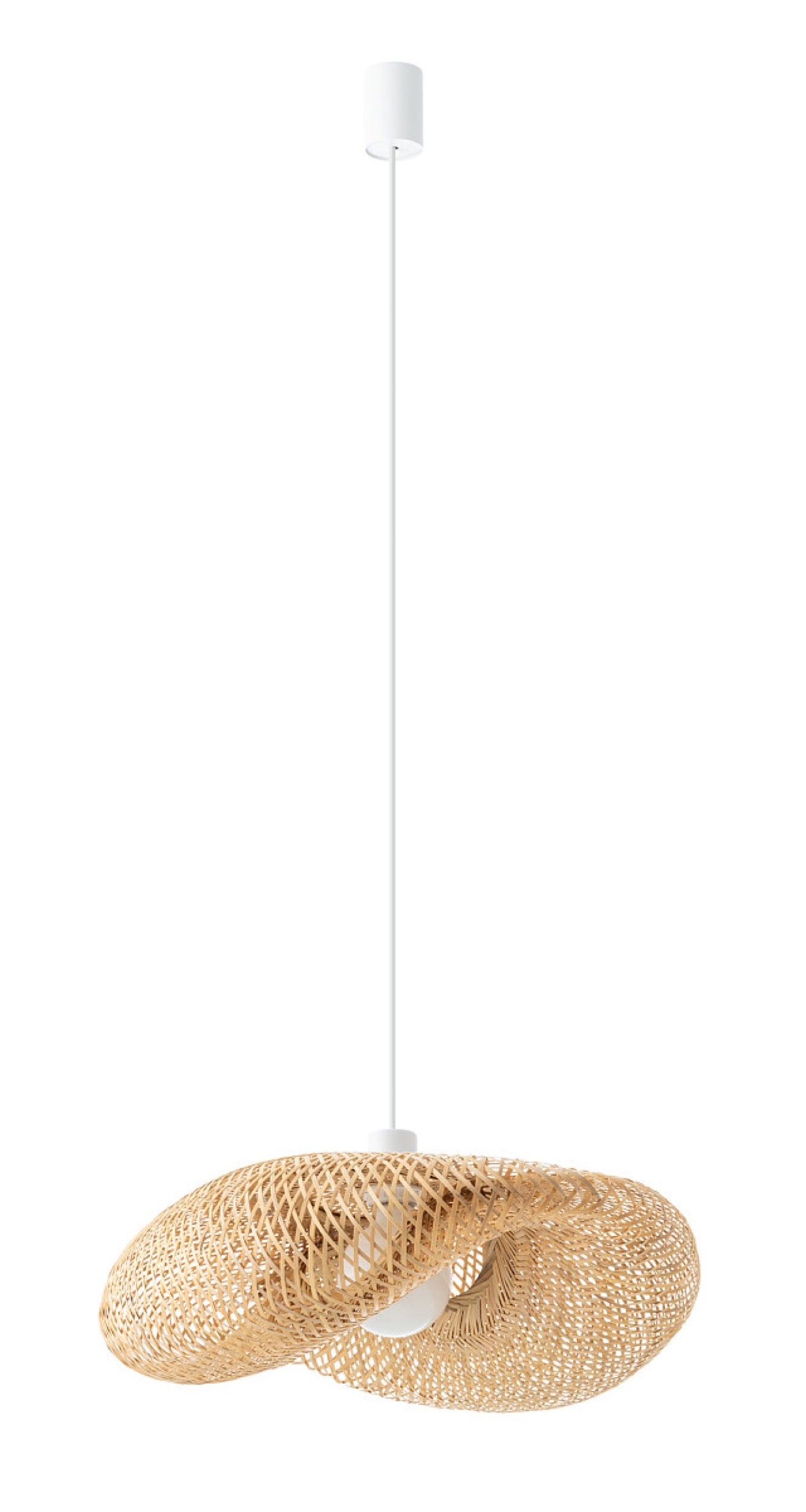 Lampa wisząca Havana 35x50 cm rattanowa