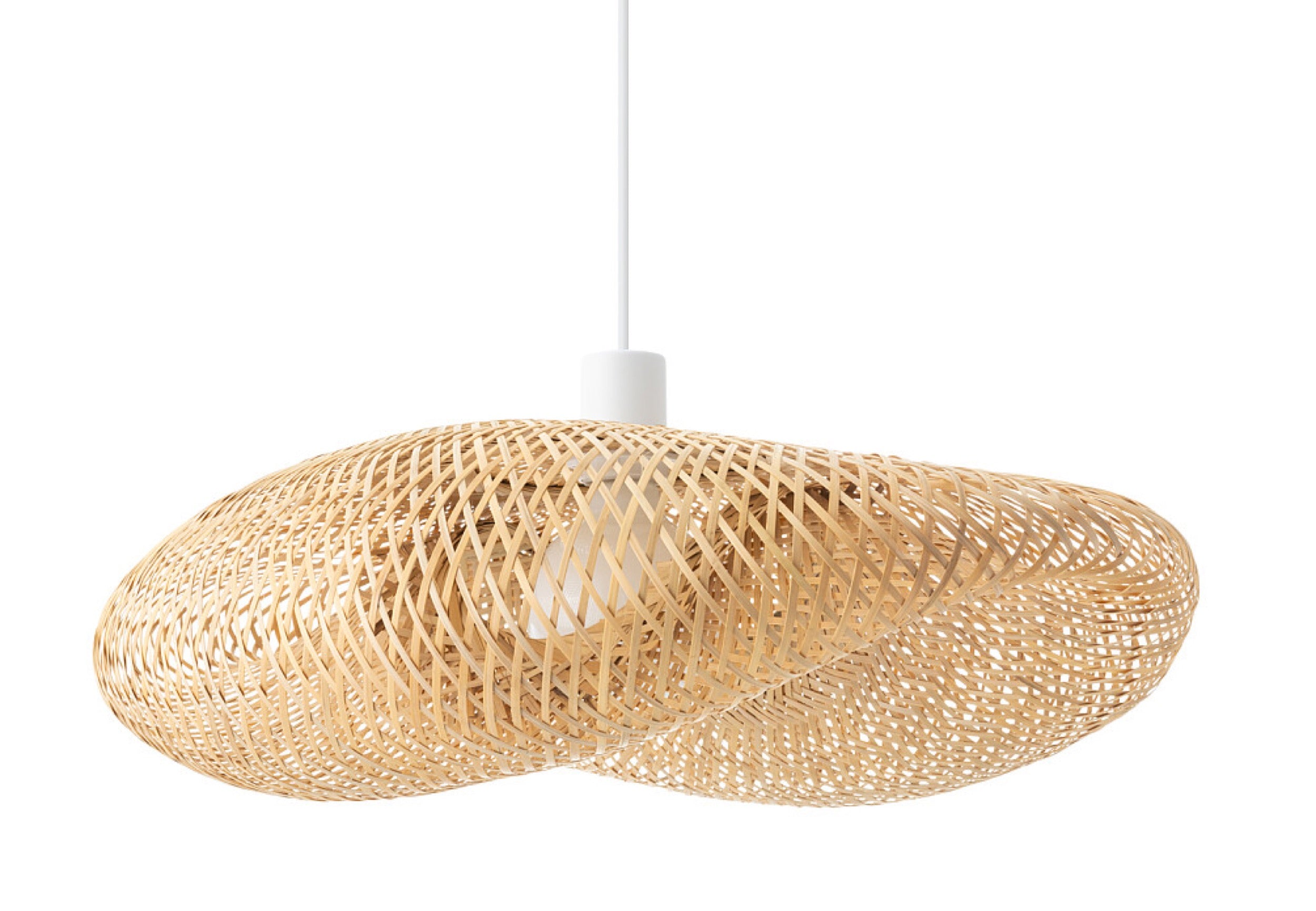 Lampa wisząca Havana 40x60 cm rattanowa