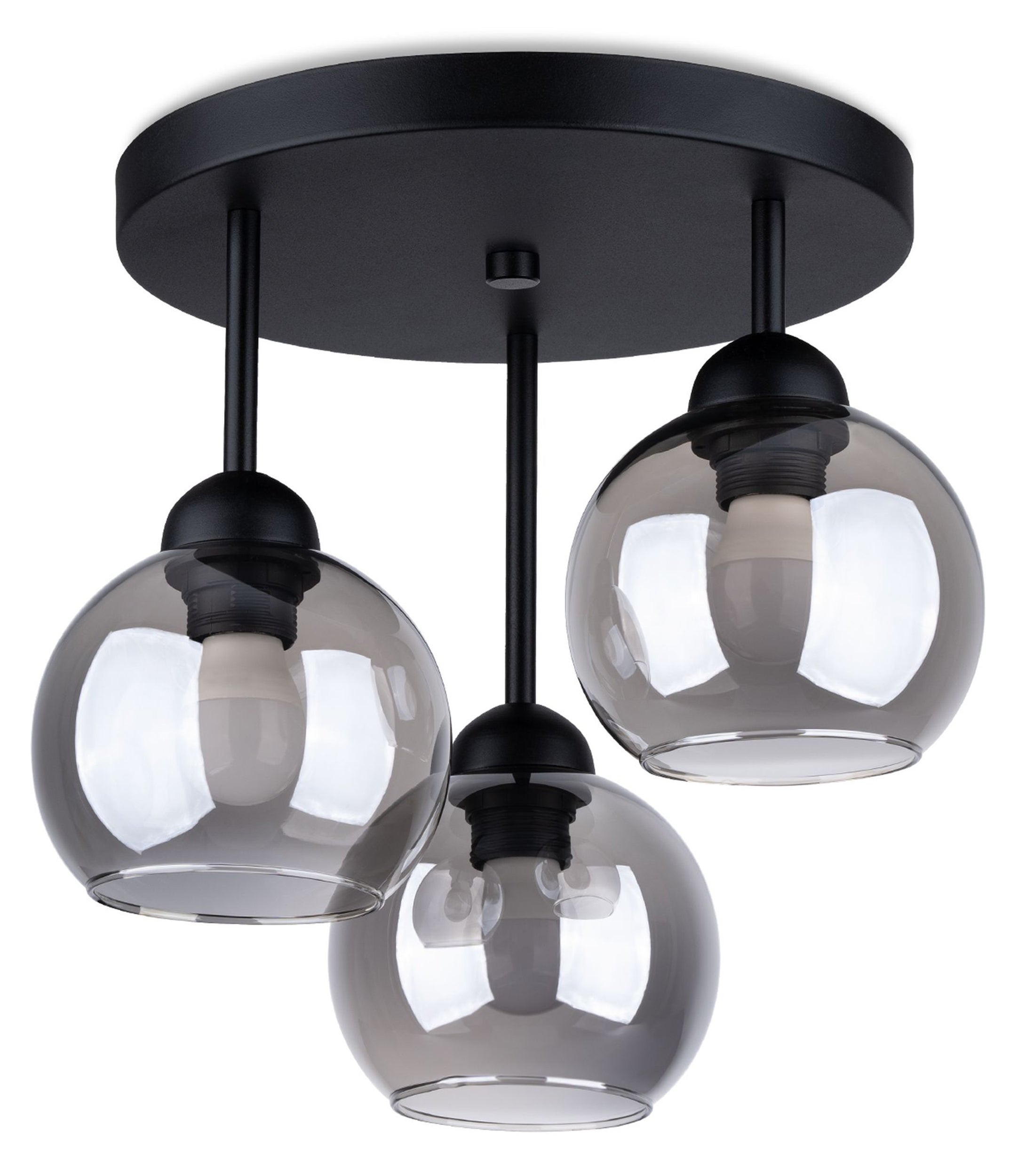 Lampa wisząca Crosians 35x35 cm x3 czarny