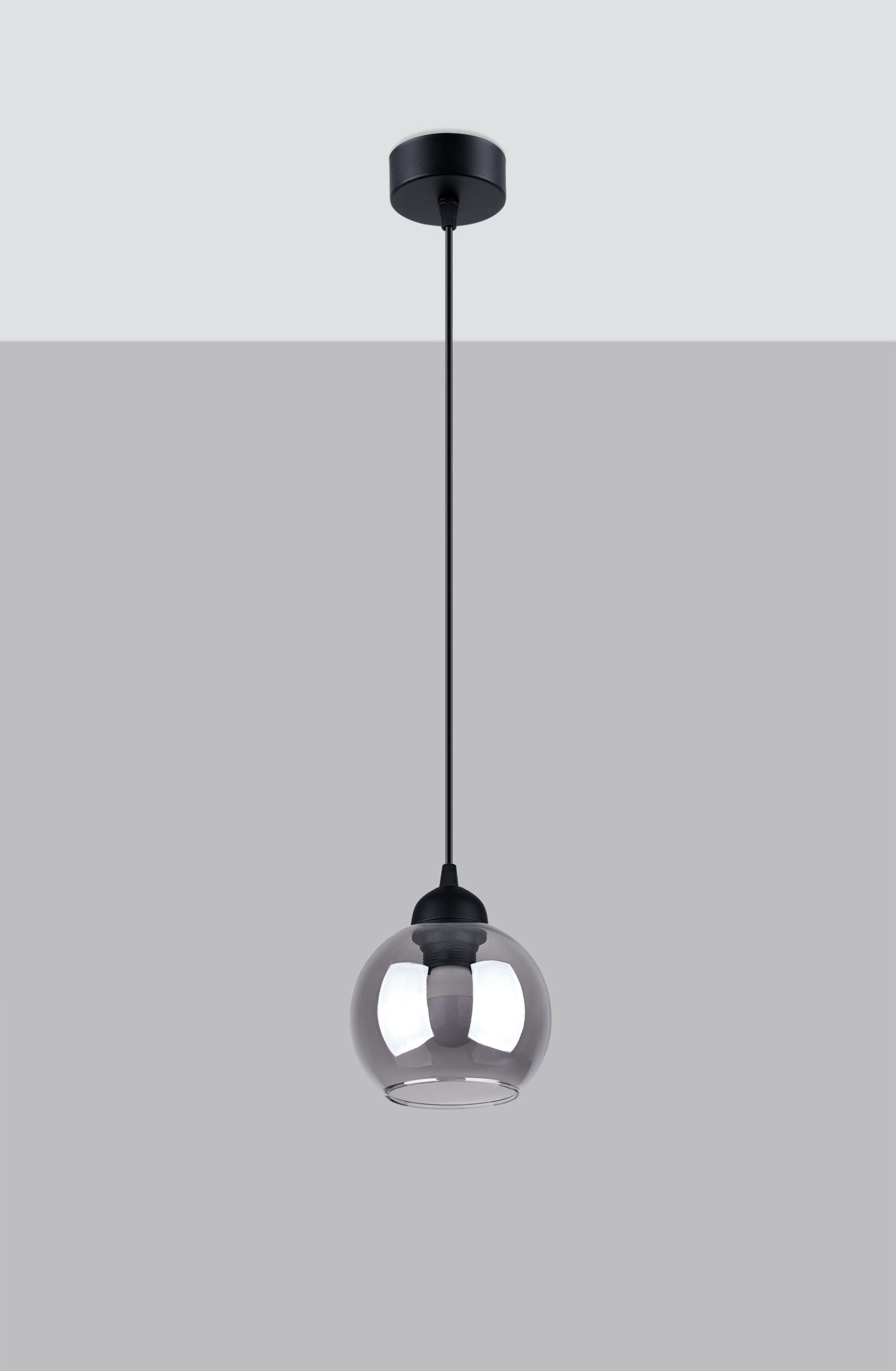 Lampa wisząca Crosians średnica 15 cm czarna