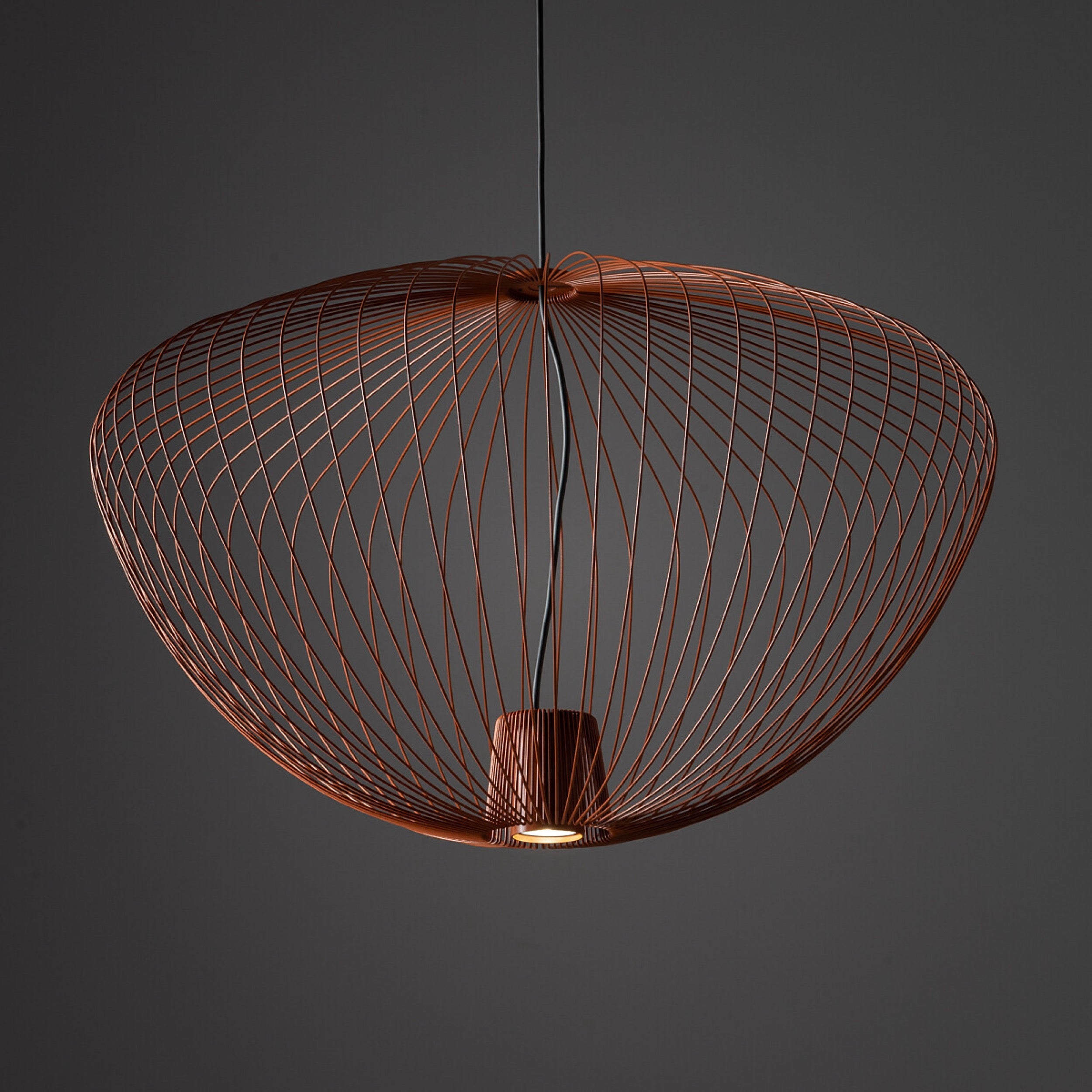 Lampa wisząca Pumpkin 45x70 cm terracotta