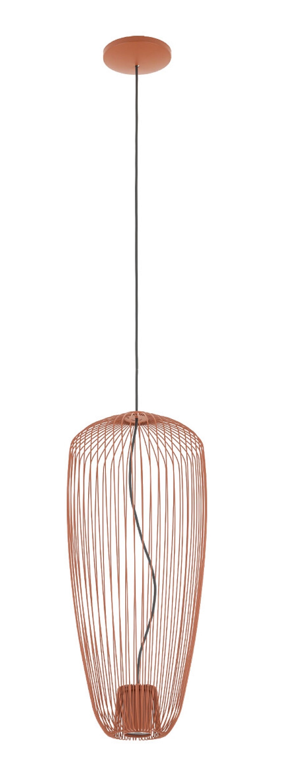 Lampa wisząca Pumpkin 27x65 cm terracotta