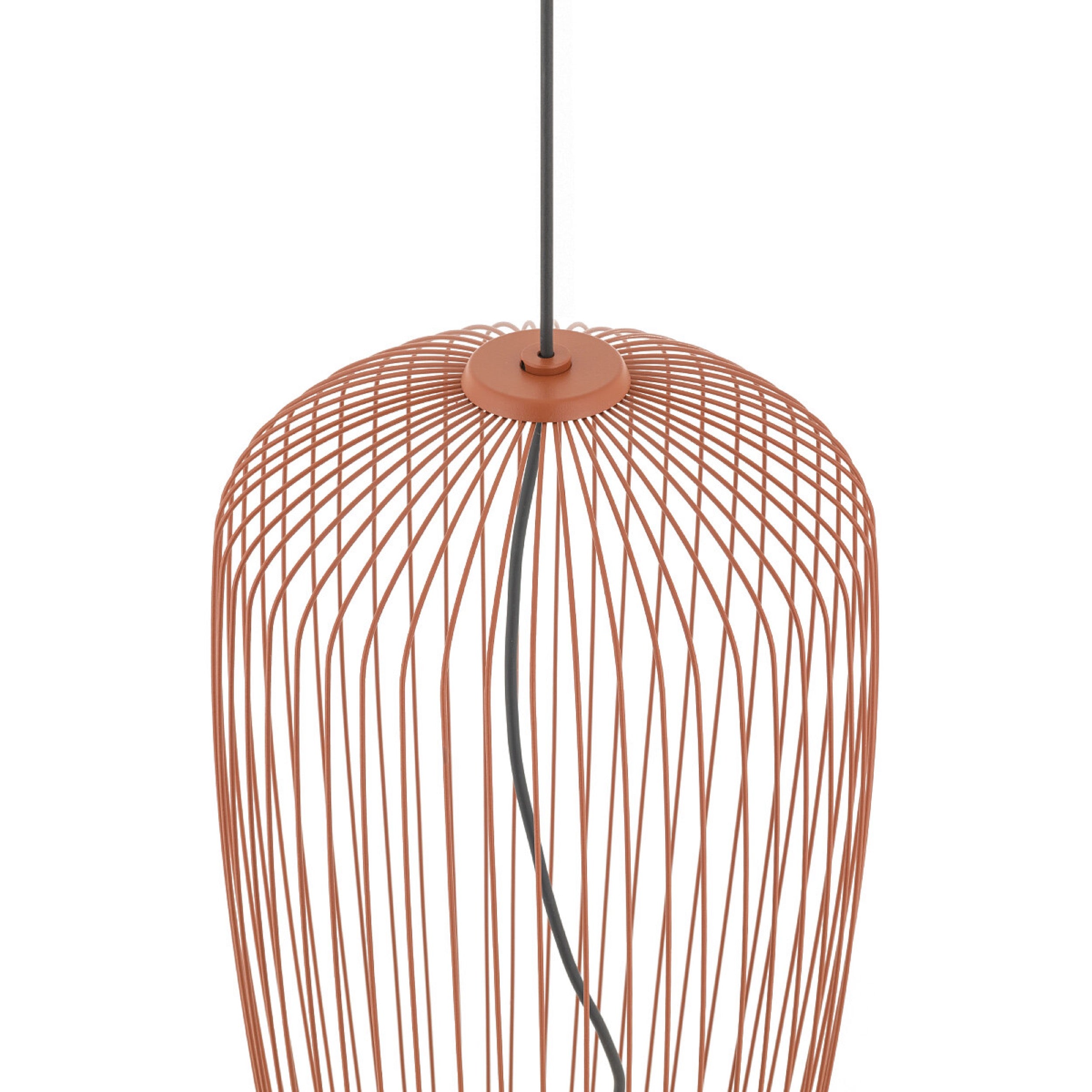 Lampa wisząca Pumpkin 27x65 cm terracotta