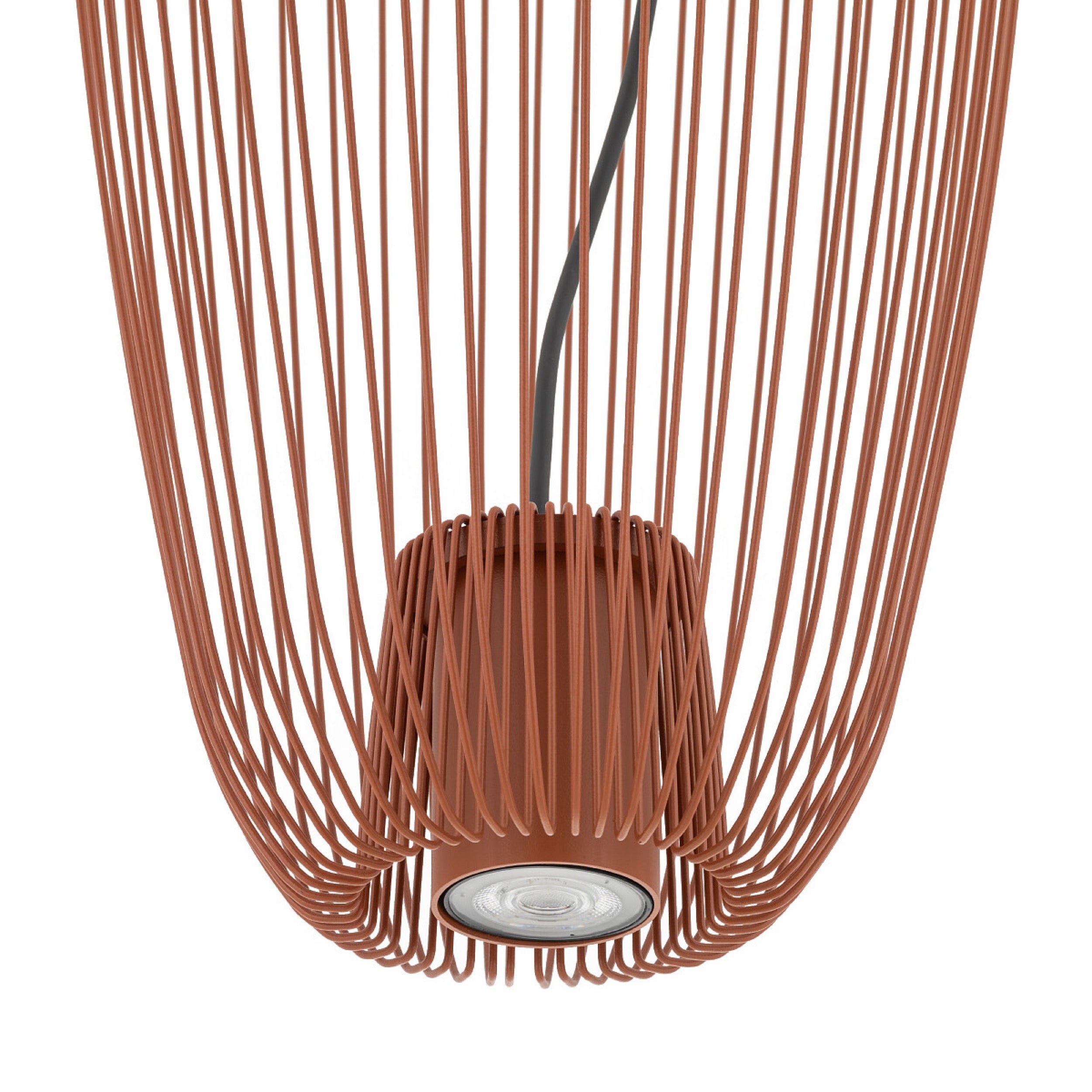 Lampa wisząca Pumpkin 27x65 cm terracotta