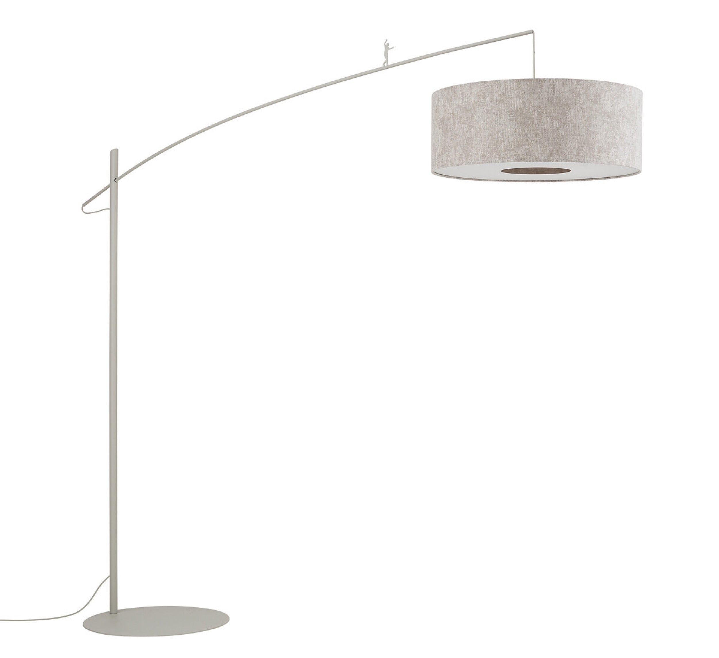 Lampa podłogowa Poise 230x255 cm szara